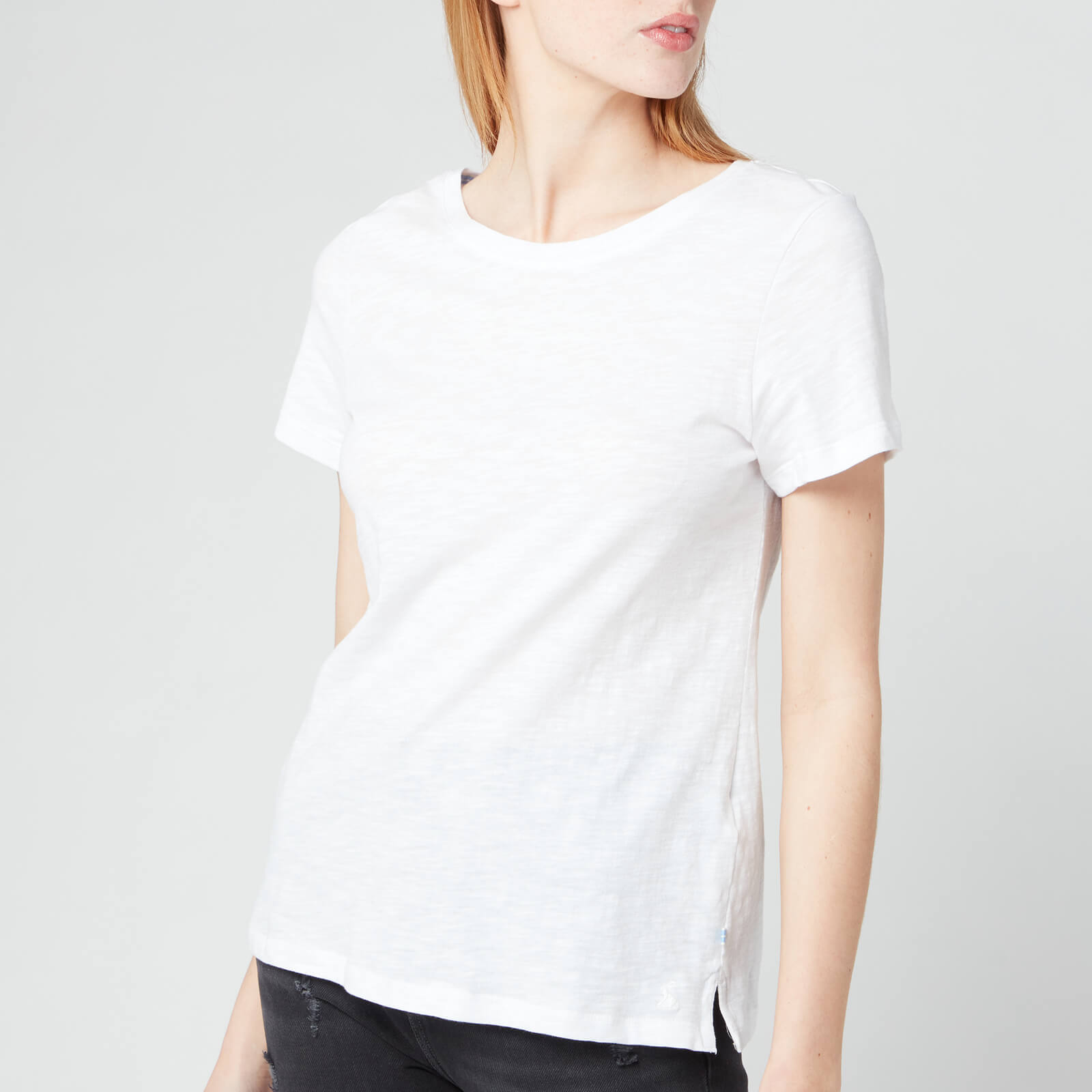 Joules Women's Carley Solid T-Shirt - Bright White - UK 6