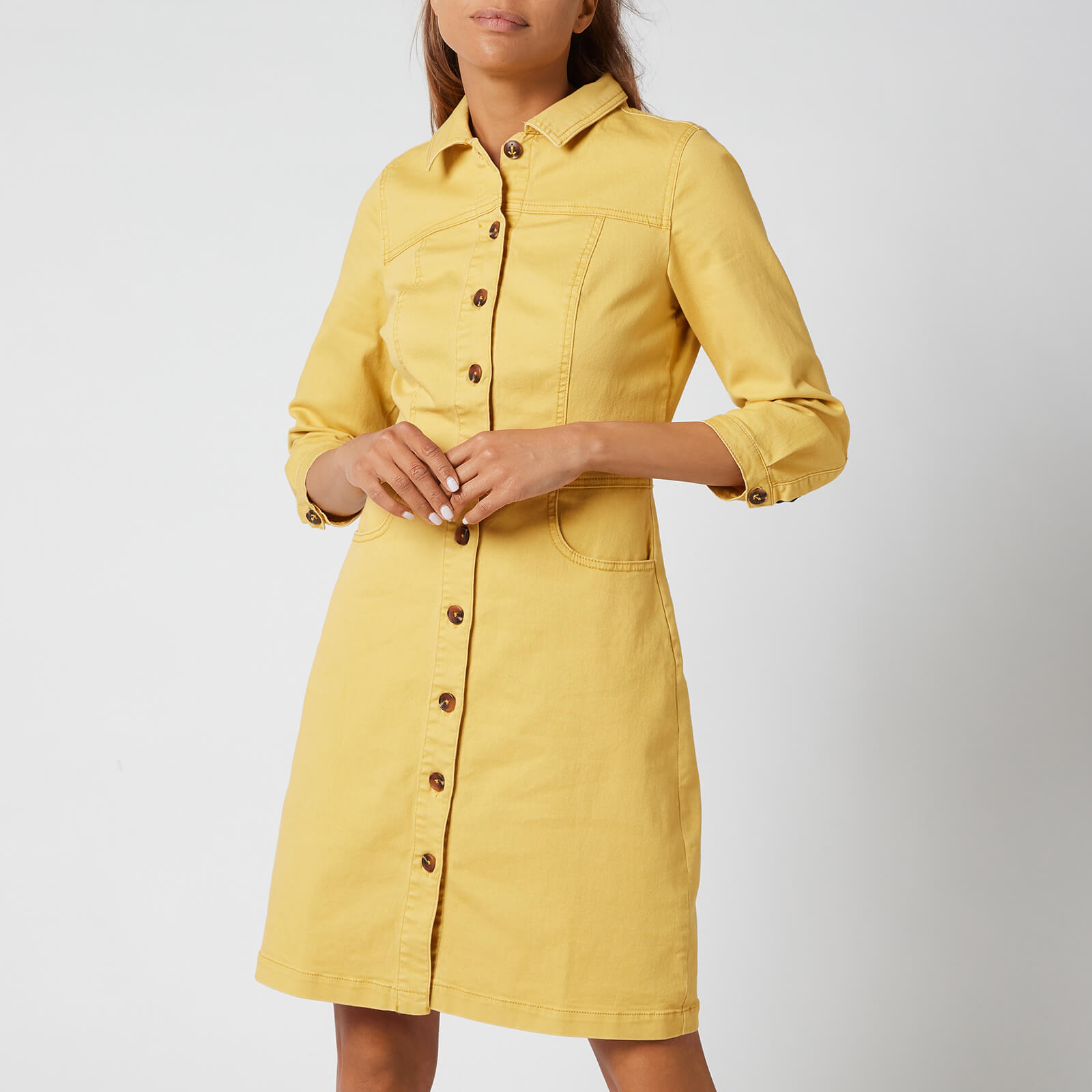 Joules Women's Wilmer Dress - Misted Yellow - UK 6
