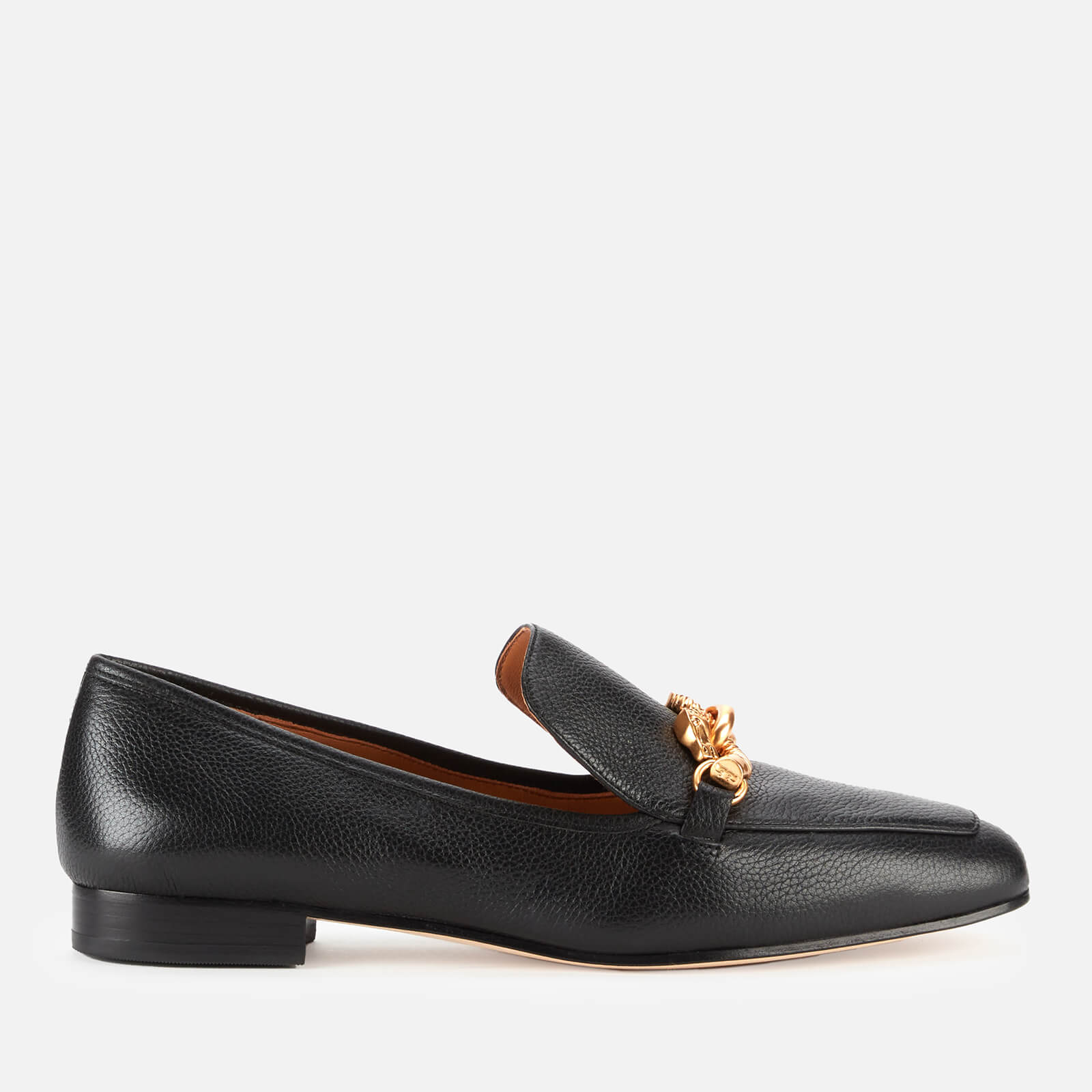 Tory Burch Women's Jessa Leather Loafers - Perfect Black - 3