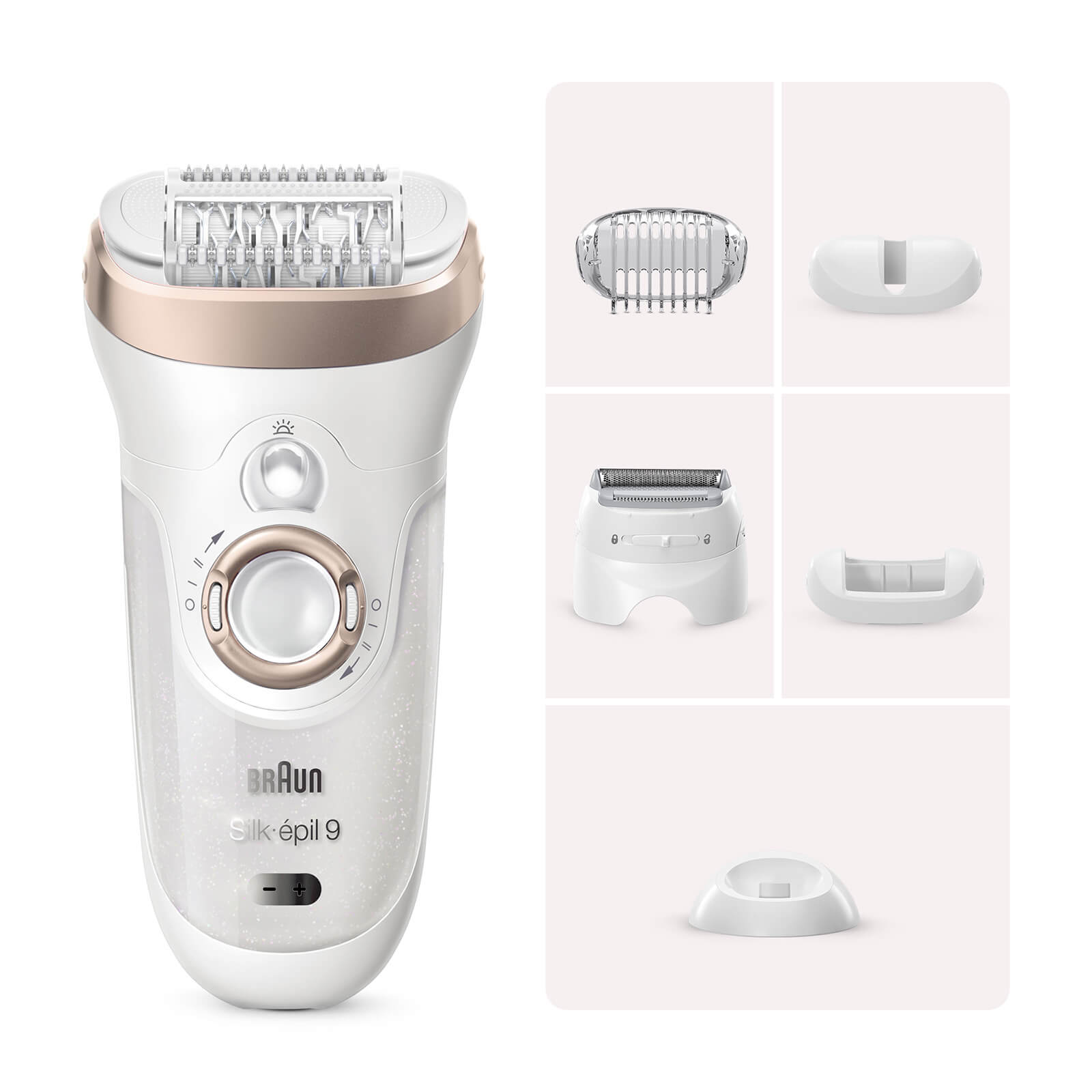 

Braun Silk-épil 9 Epilator with 4 extras and Charging Stand