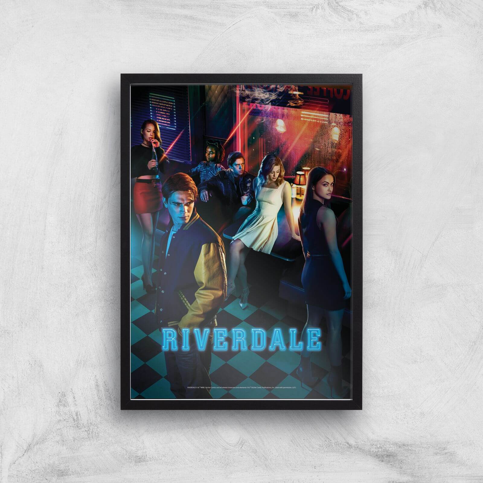 Riverdale Affiche Giclée - A4 - Wooden Frame