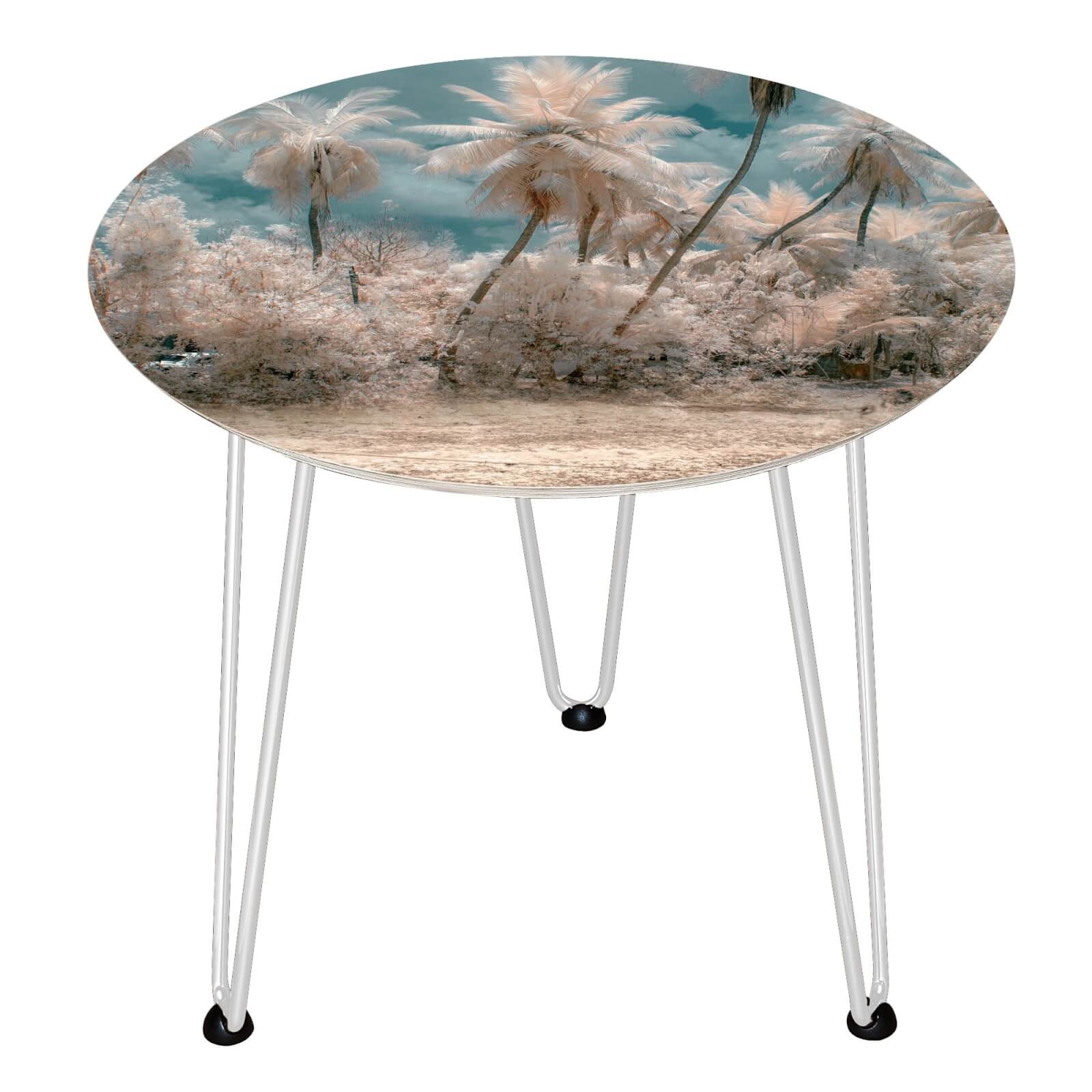 Decorsome x Botanical Wooden Side Table - White
