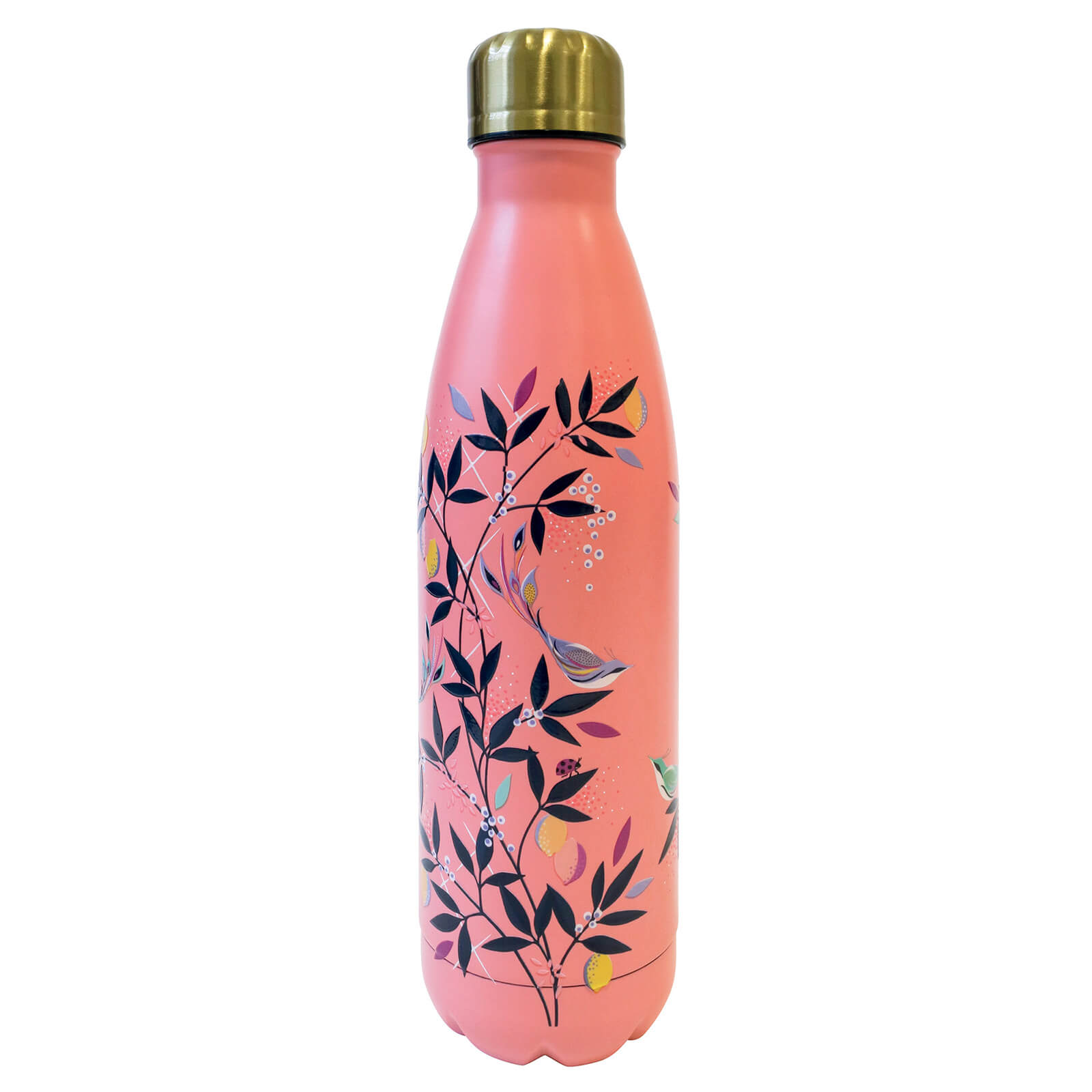 Sara Miller Floral Stainless Steel Water Bottle - Pink