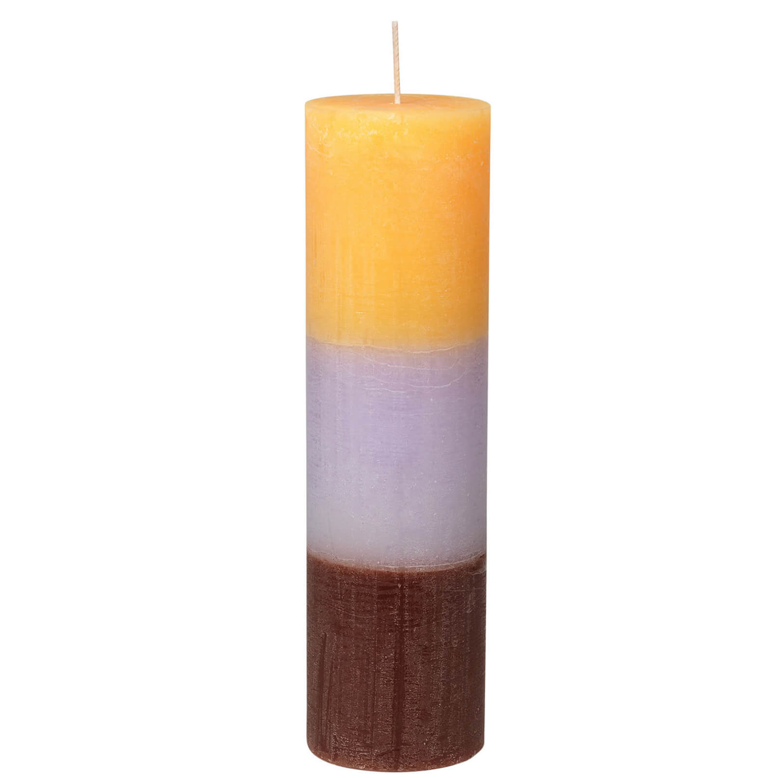 Broste Copenhagen Rainbow Pillar Candle - Purple