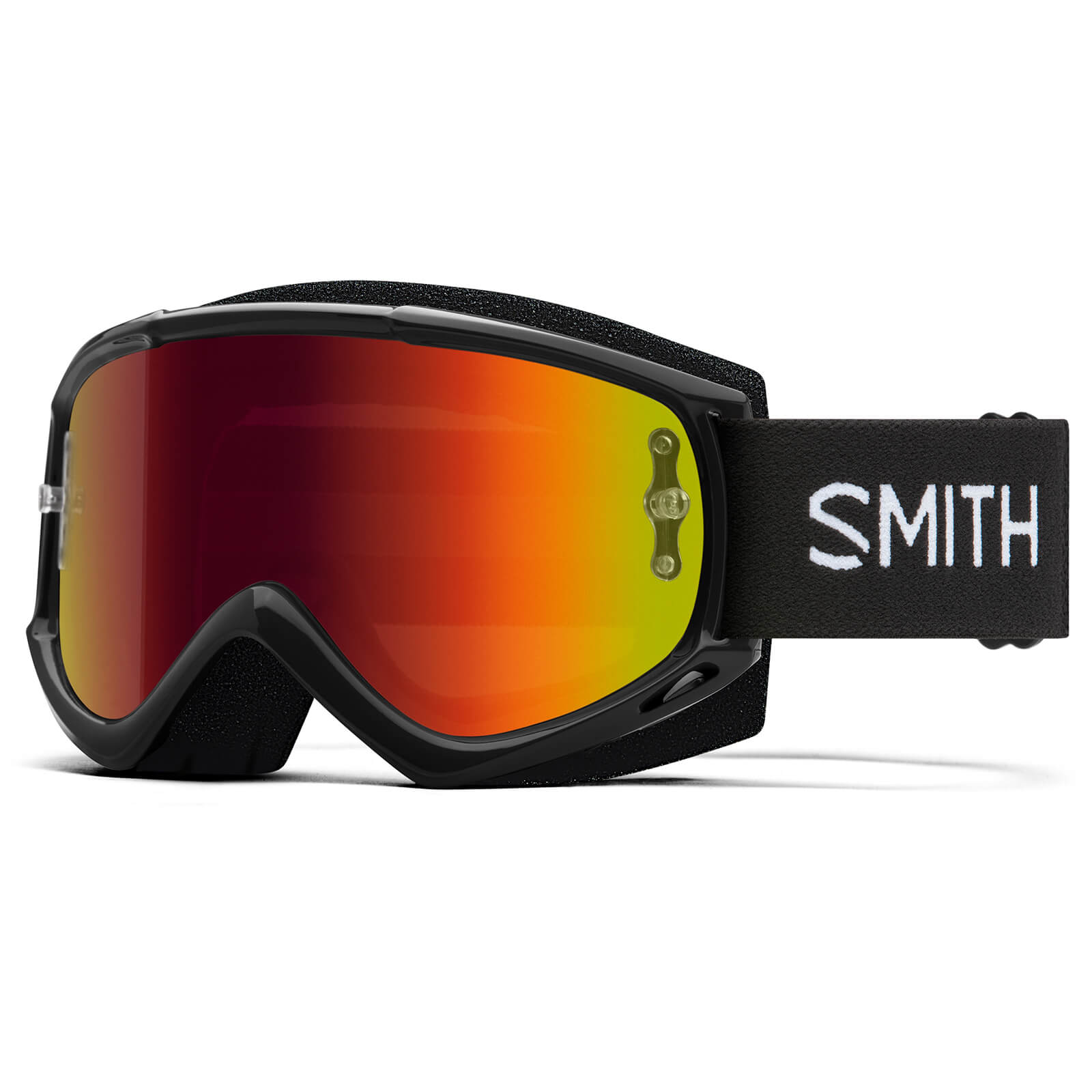Smith Fuel V1 MTB Goggles - Red Mirror Lens - Black