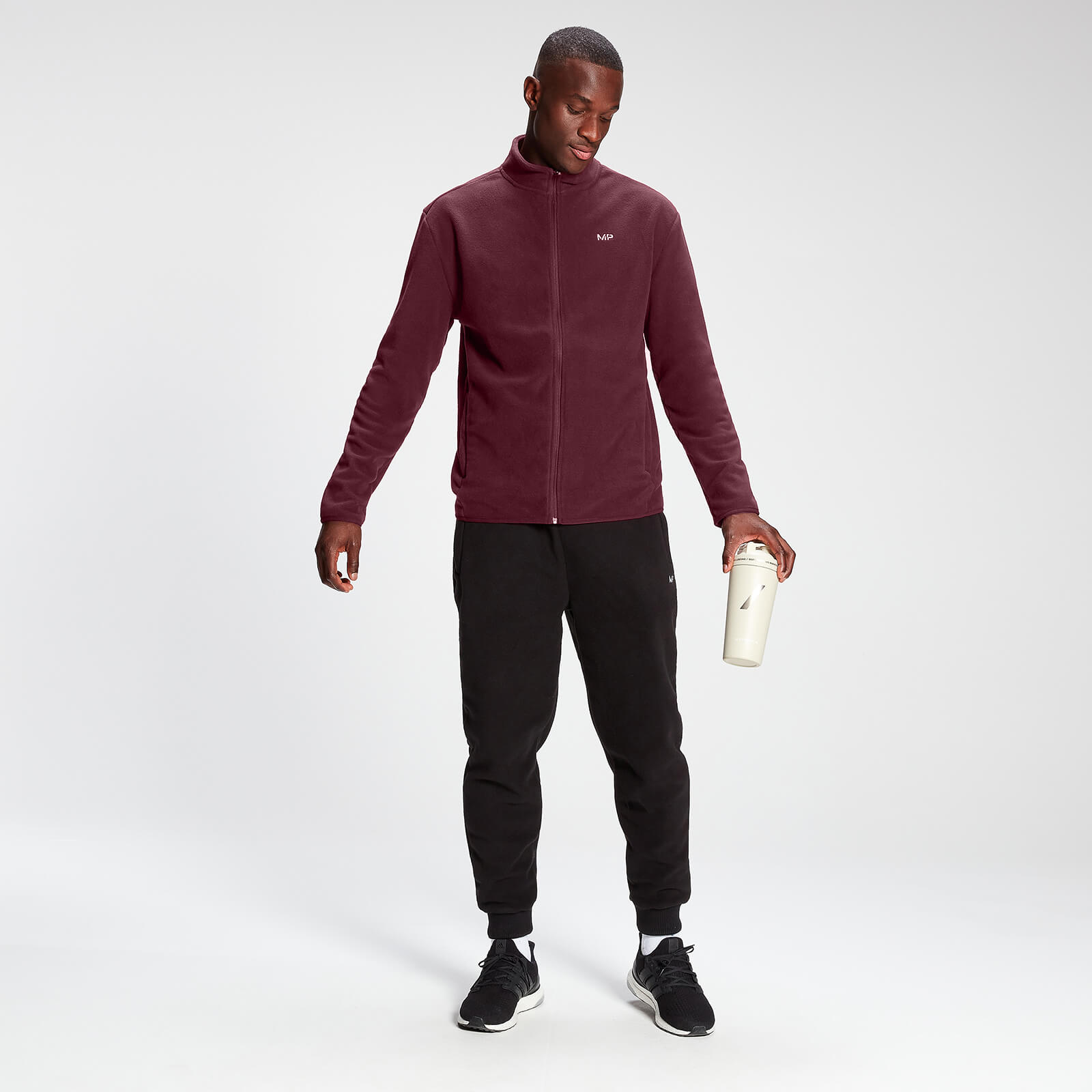 5060746499839 - Rest Day Fleeceoberteil mit Reißverschluss für Herren - Merlot - XXL 5060746499839 - Rest Day Fleeceoberteil mit Reißverschluss für Herren - Merlot - XXL