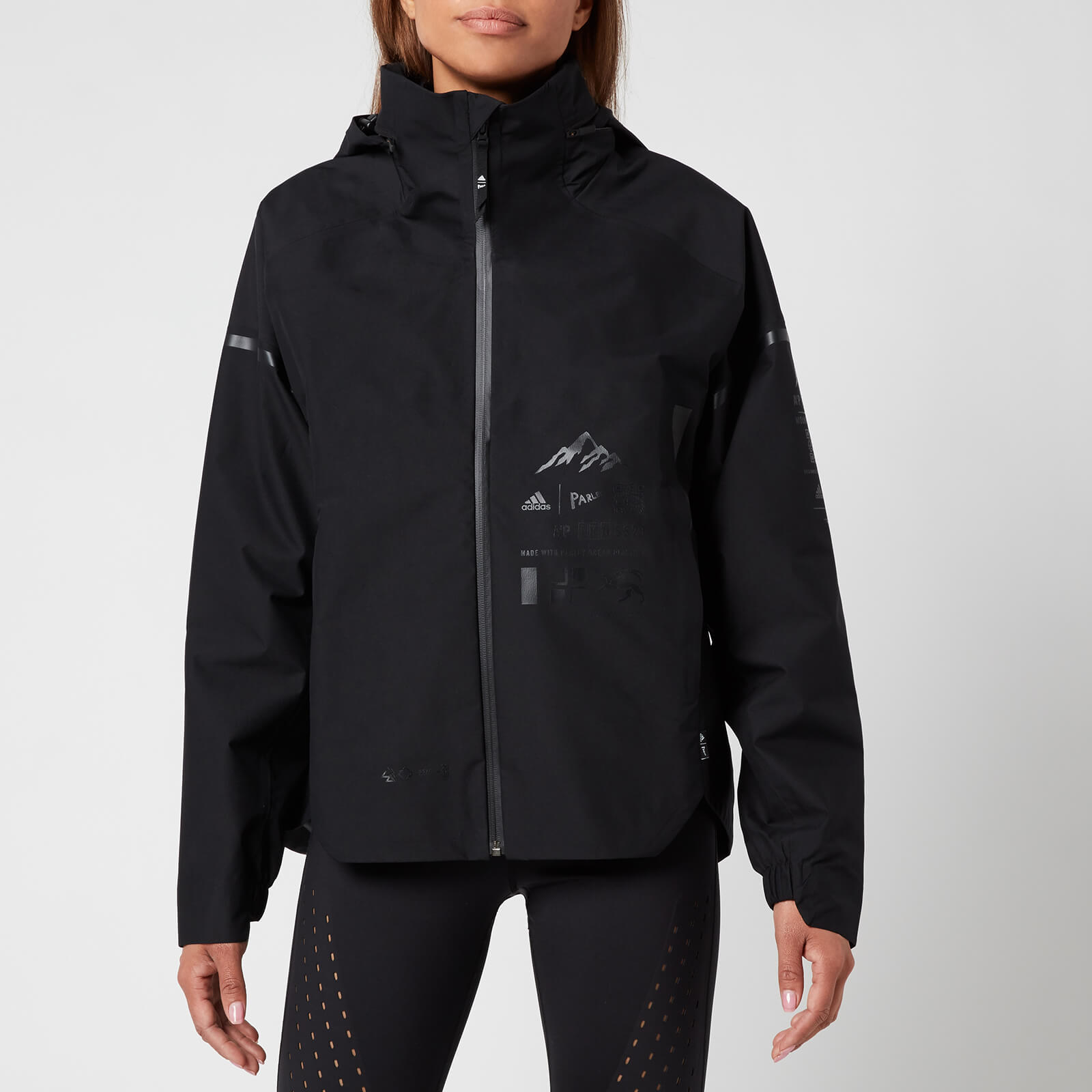 Adidas X Parley Mission Women's Myshelter Rain Jacket - Black - XS