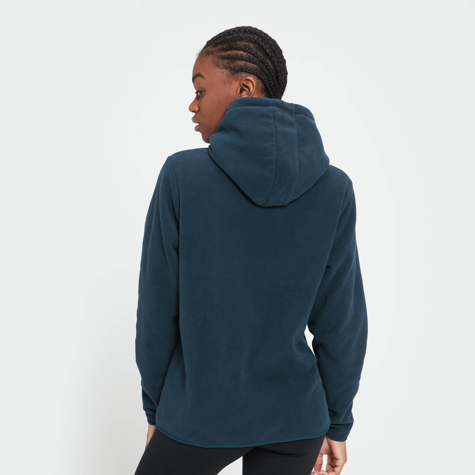 5056379690064 - Womens Essential Fleece Overhead Hoodie - Navy - L