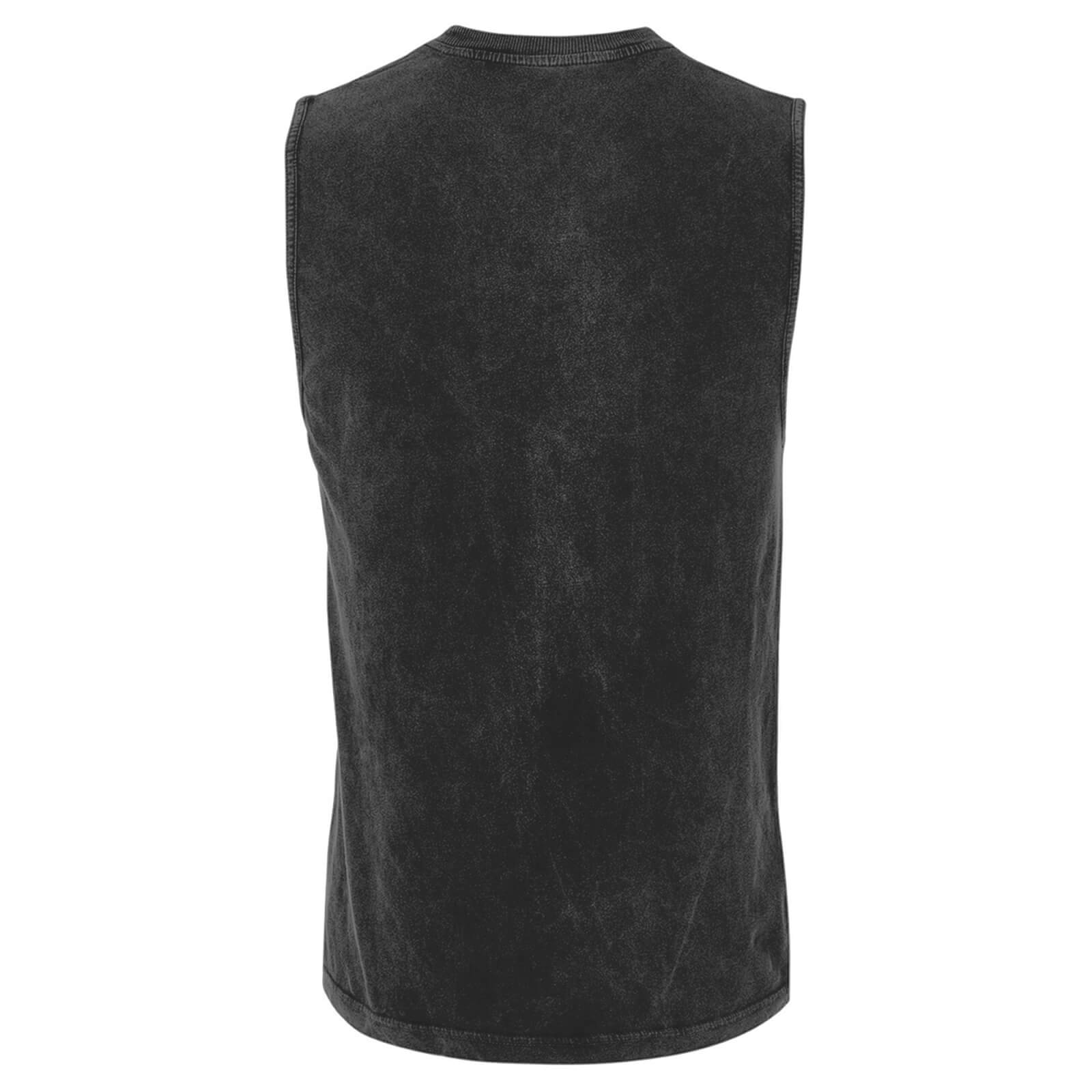 Cobra Kai Metallic Snake Unisex Vests - Black Acid Wash - XXL - Black Acid Wash | Black Acid Wash | XXL