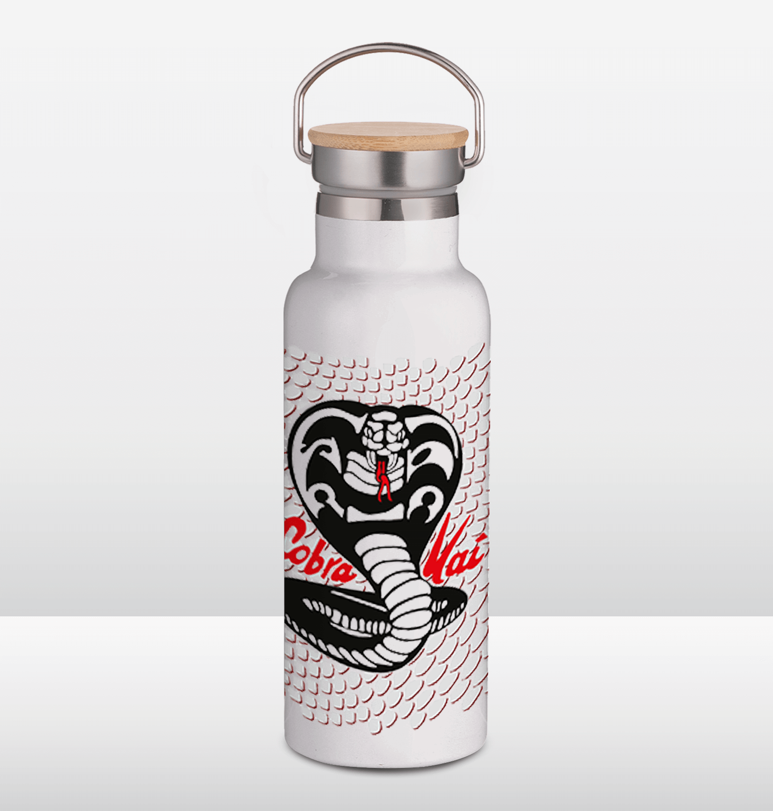 Cobra Kai Portable Bouteille d'eau thermique - Blanc