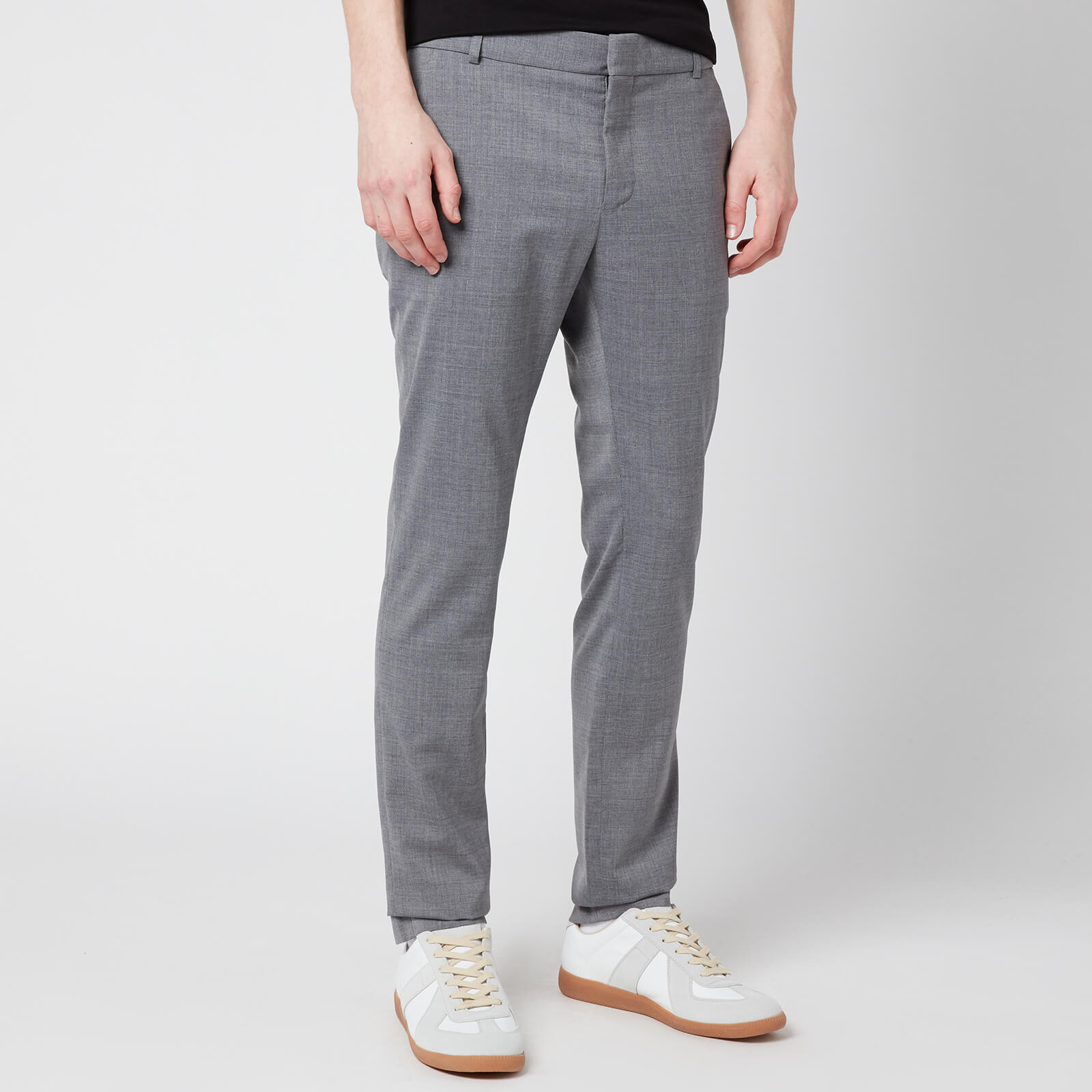 Balmain Men's Slim Wool Trousers - Grey - IT 50/L
