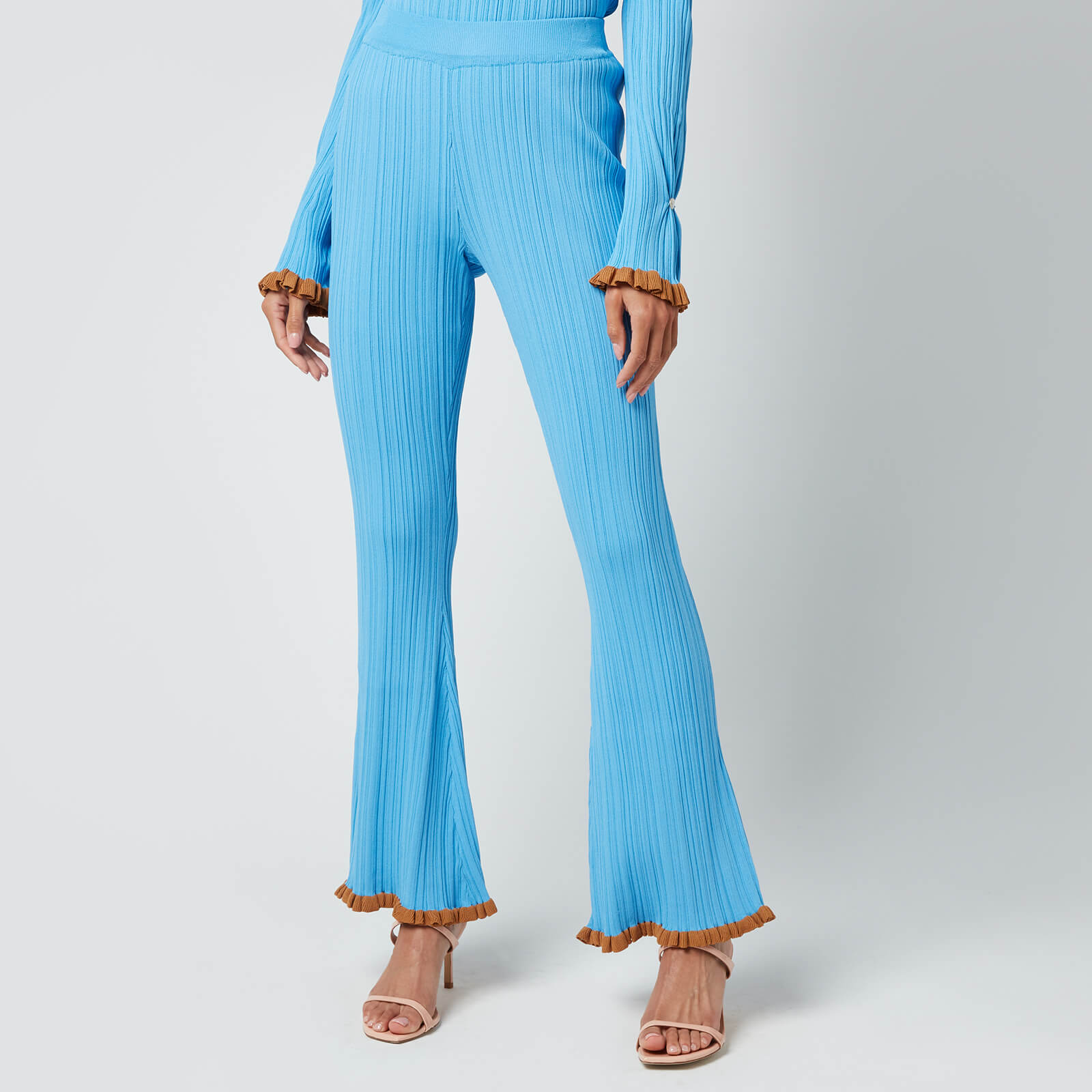 Holzweiler Women's Dahlia Knit Trousers - Light Blue - L