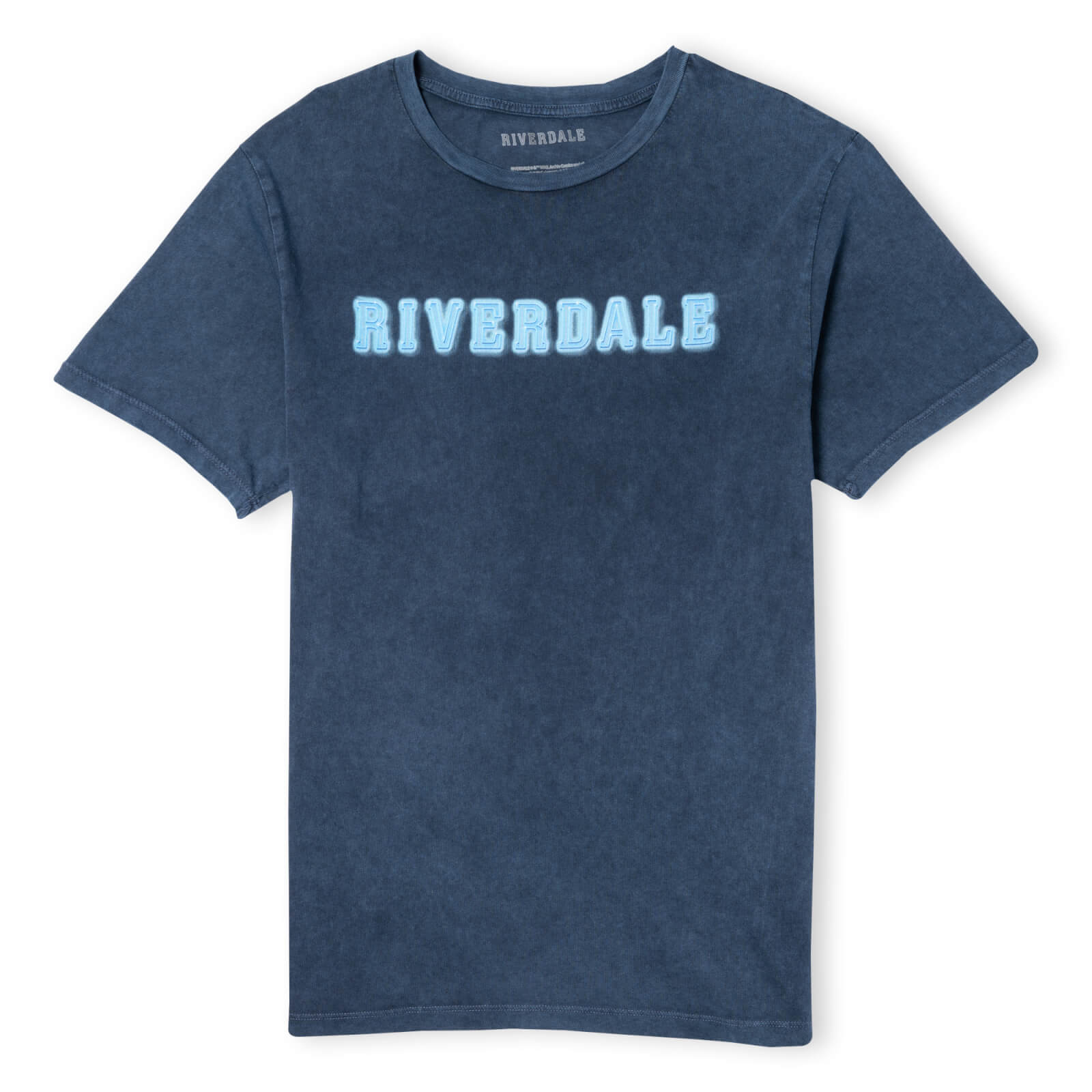 Riverdale Logo T-Shirt Unisexe - Marine Délavé - M - Navy Acid Wash