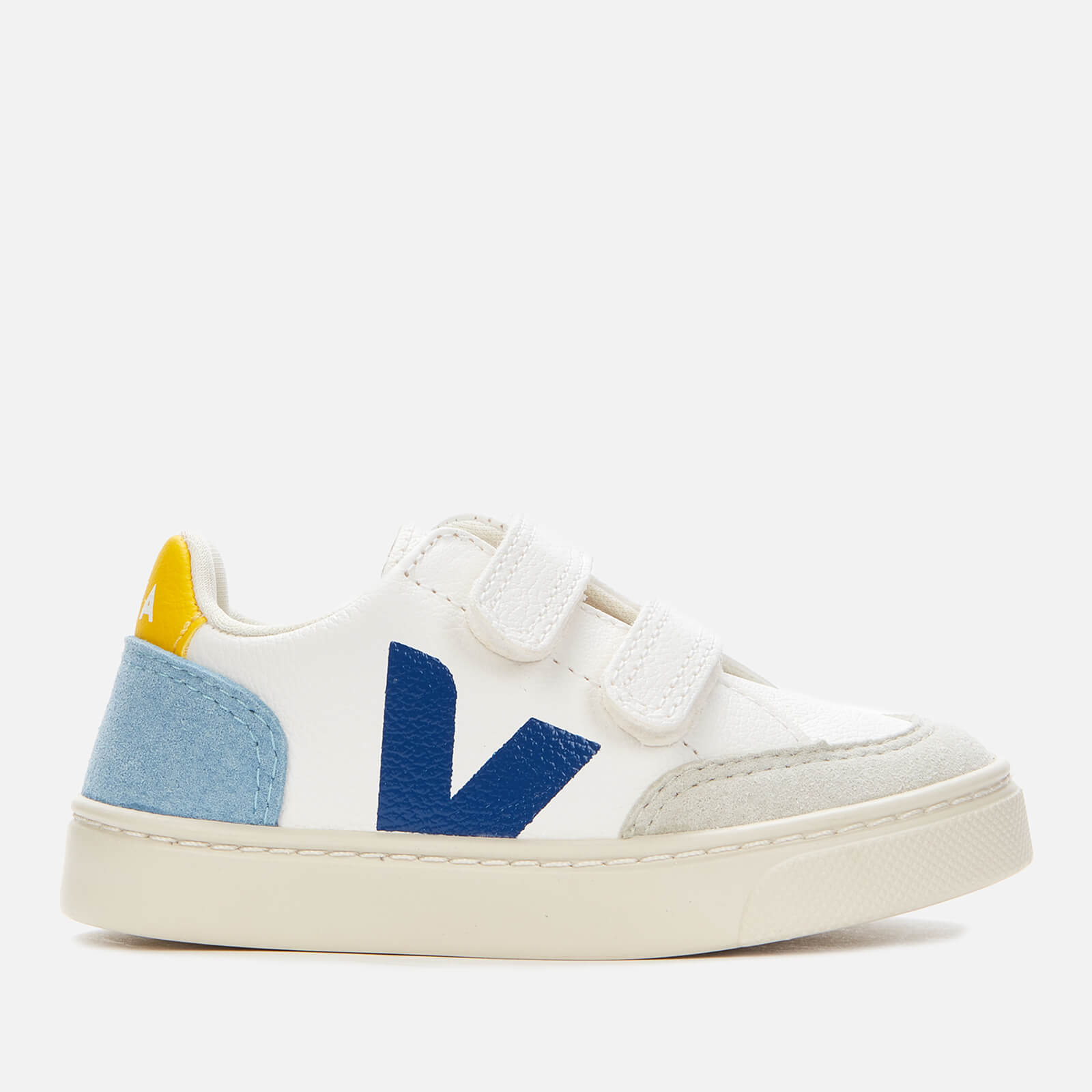 Veja Toddlers' V-12 Velcro Trainers - Extra-White Multico-Steel - UK 6.5 Toddler