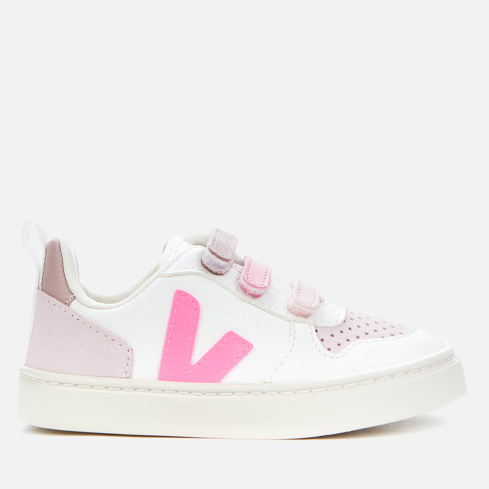 Veja Toddlers' V-10 Velcro Trainers - Extra-White Absinthe Multico - UK 7.5 Toddler