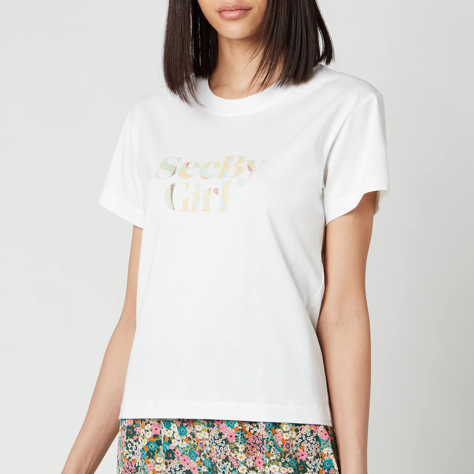 See By Chloé Women's Logo T-Shirt - White - XS