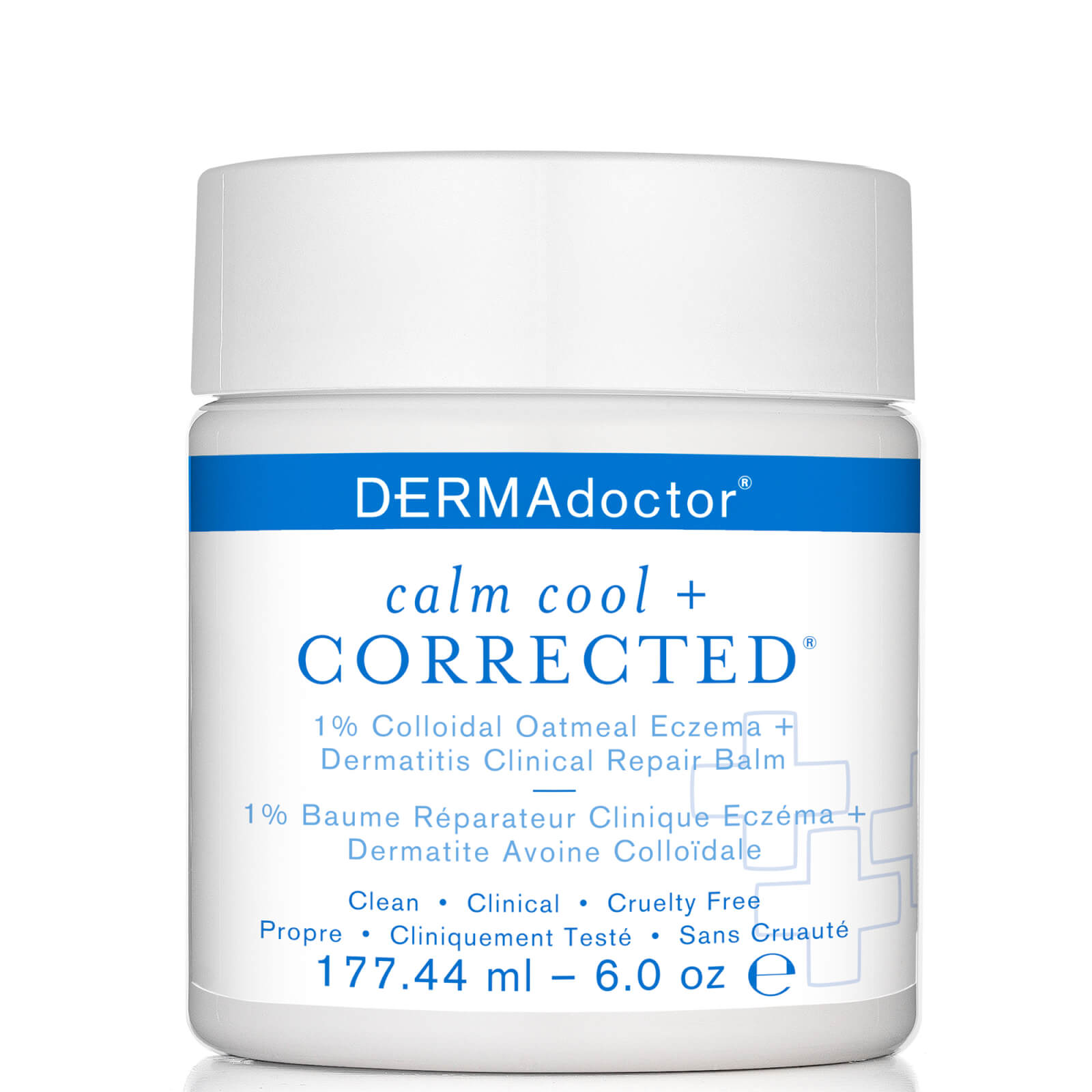 DERMAdoctor Calm Cool and Corrected 1% Colloidal Eczema and Dermatitis Clinical Repair Balm 6 oz