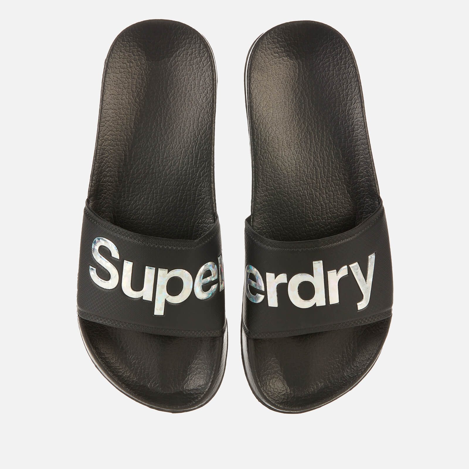 Superdry Women's Holo Infil Pool Slide Sandals - Black - S