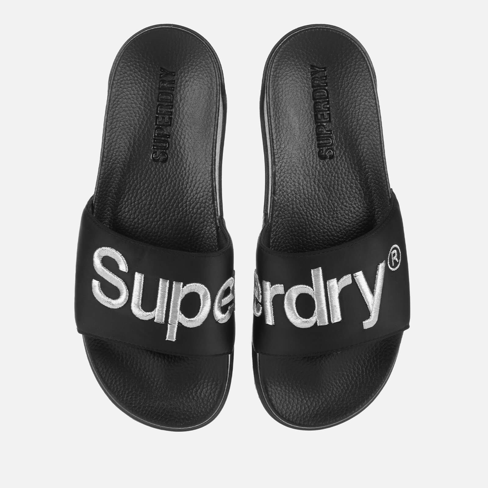 Superdry Men's Classic Scuba Slide Sandals - Black/Optic - S