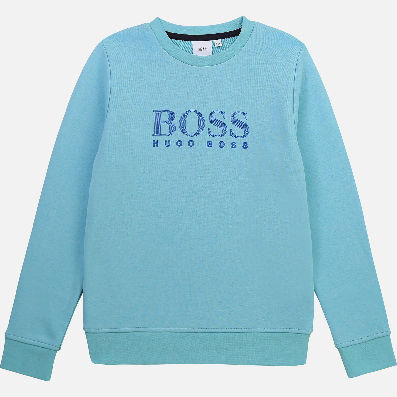 Hugo Boss Boys' Logo Sweatshirt - Sea Green - 8 Years