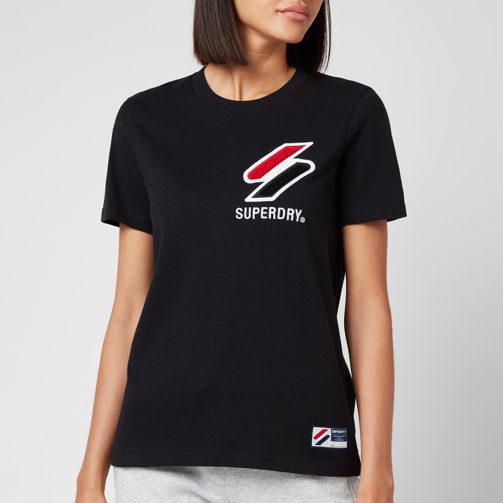 Superdry Women's Sportstyle Chenille T-Shirt - Black - UK 8