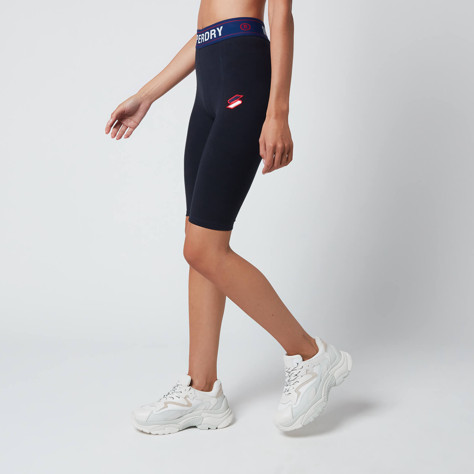 Superdry Women's Sportstyle Essential Cycling Shorts - Deep Navy - UK 8