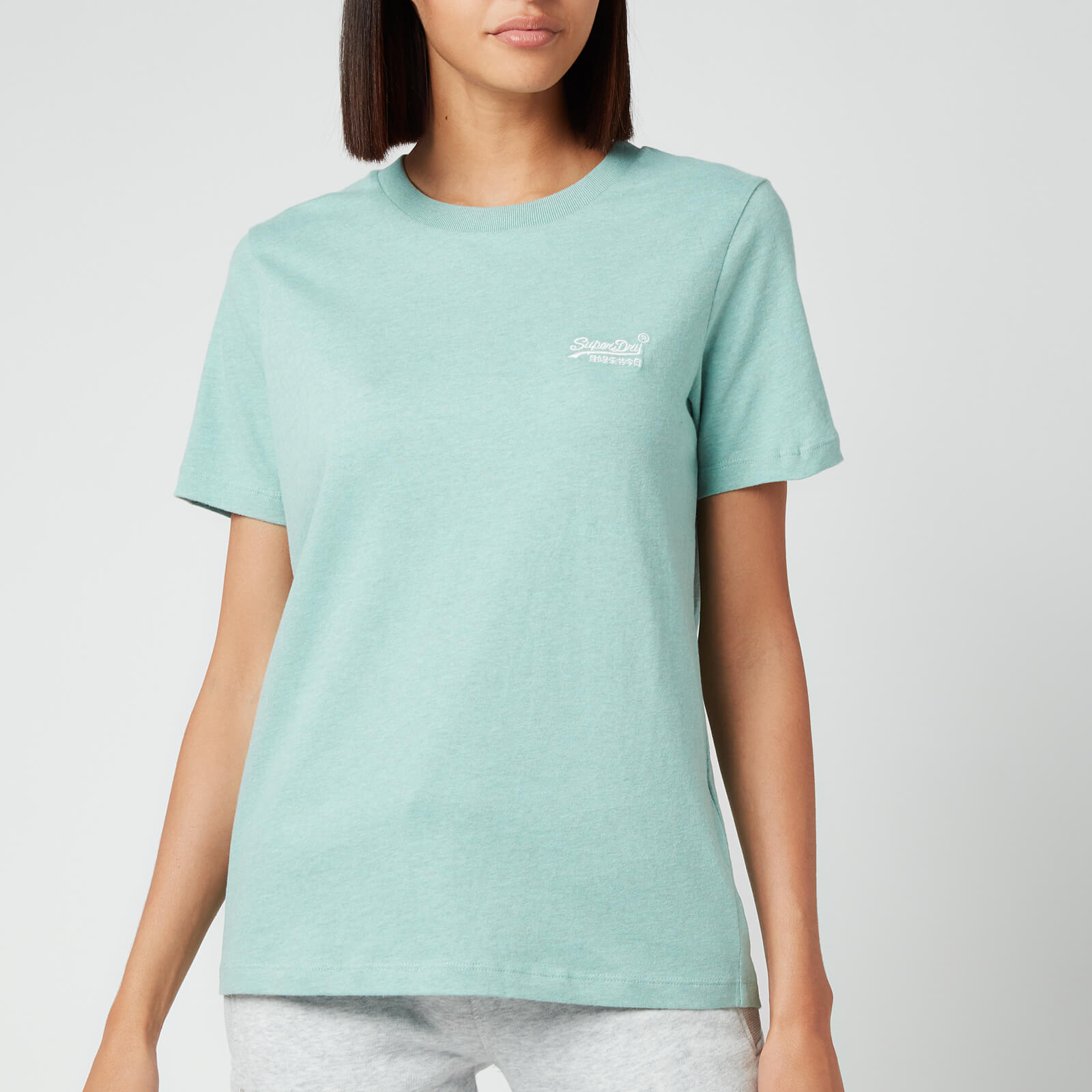Superdry Women's Orange Label Classic T-Shirt - Sage Marl - UK 8