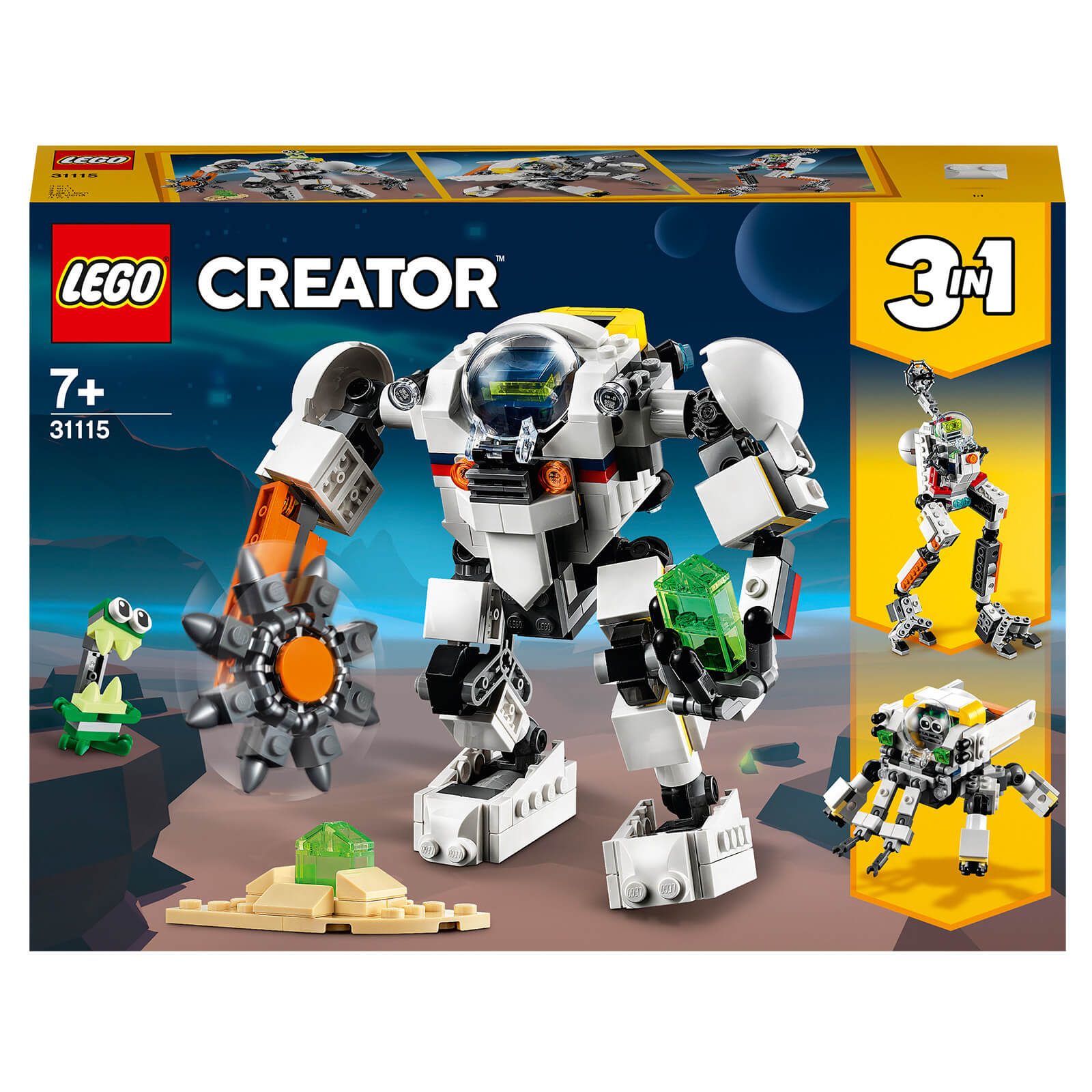 LEGO Creator: 3 in 1 Space Mining Mech Toy (31115)