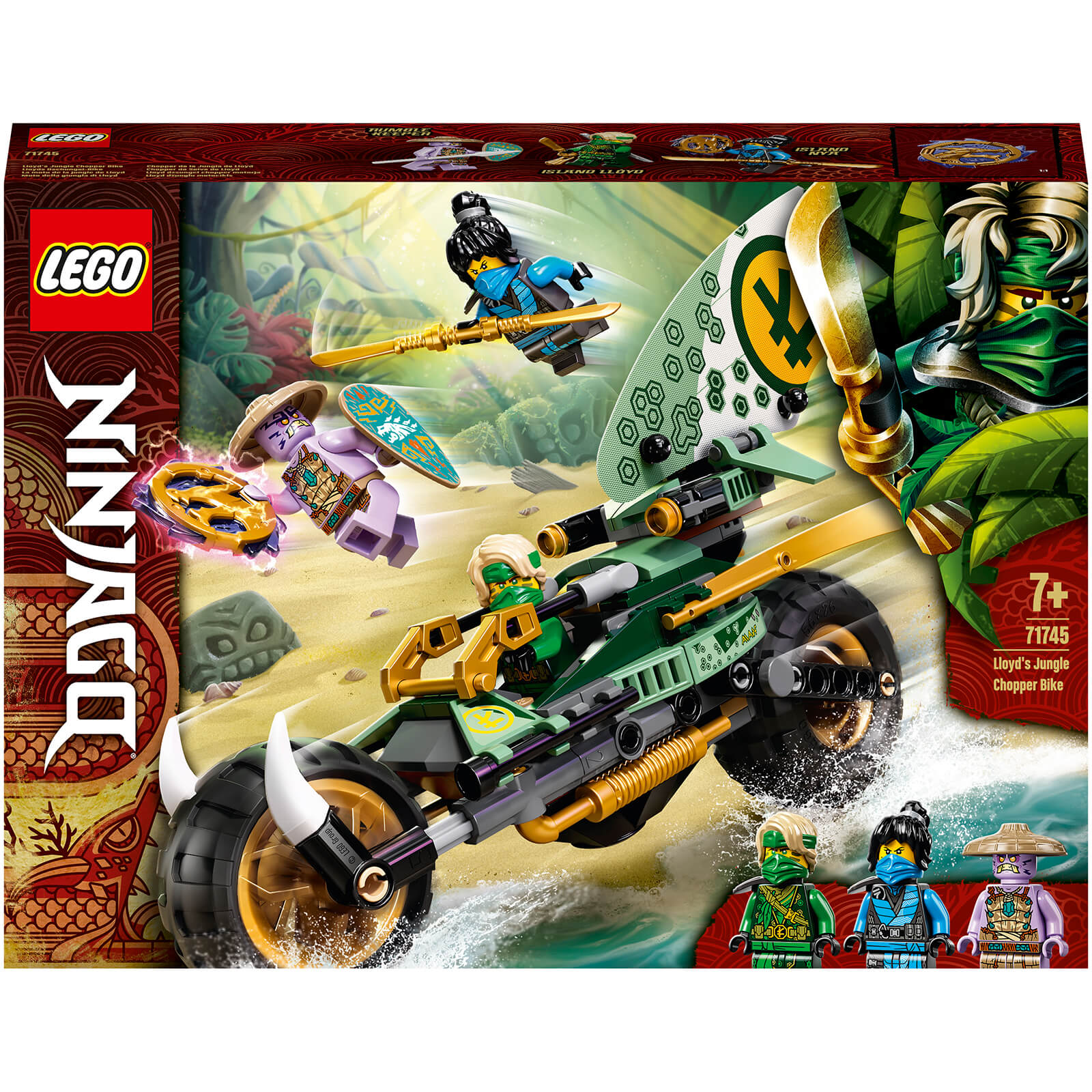 LEGO NINJAGO: Lloyd’s Jungle Chopper Bike Motorbike Toy (71745)