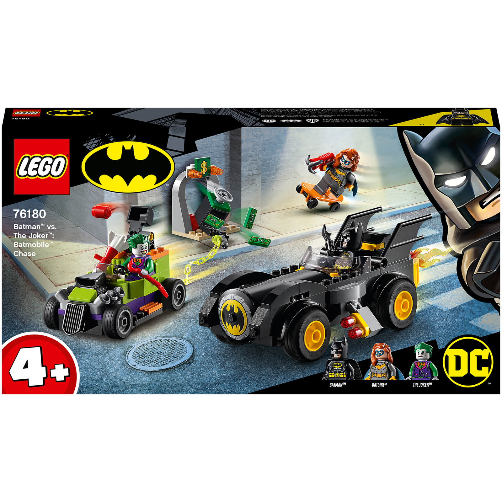LEGO DC Batman vs. LEGO DC Batman El Joker: Batmobile Chase Toy Car (76180)