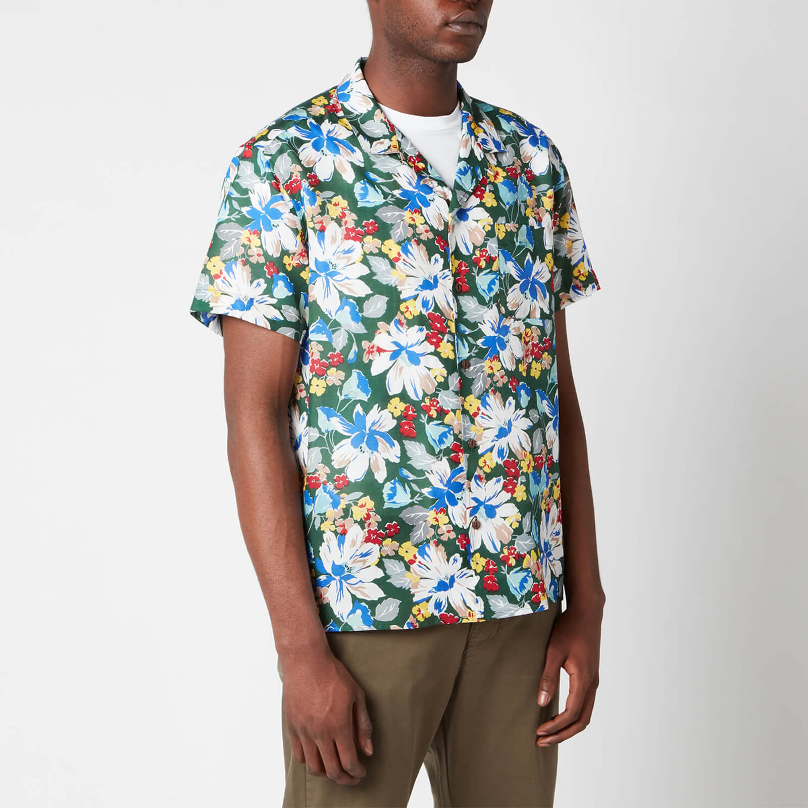 Ymc Men's Malick Floral Short Sleeve 