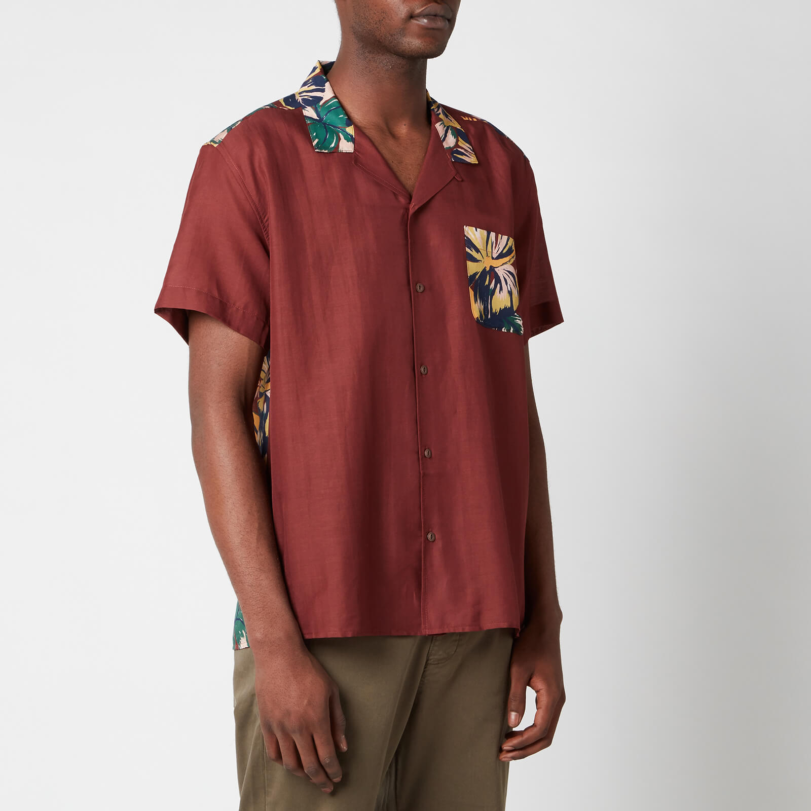 YMC Men's Malick Demon Aloha Short Sleeve Shirt - Multi - S