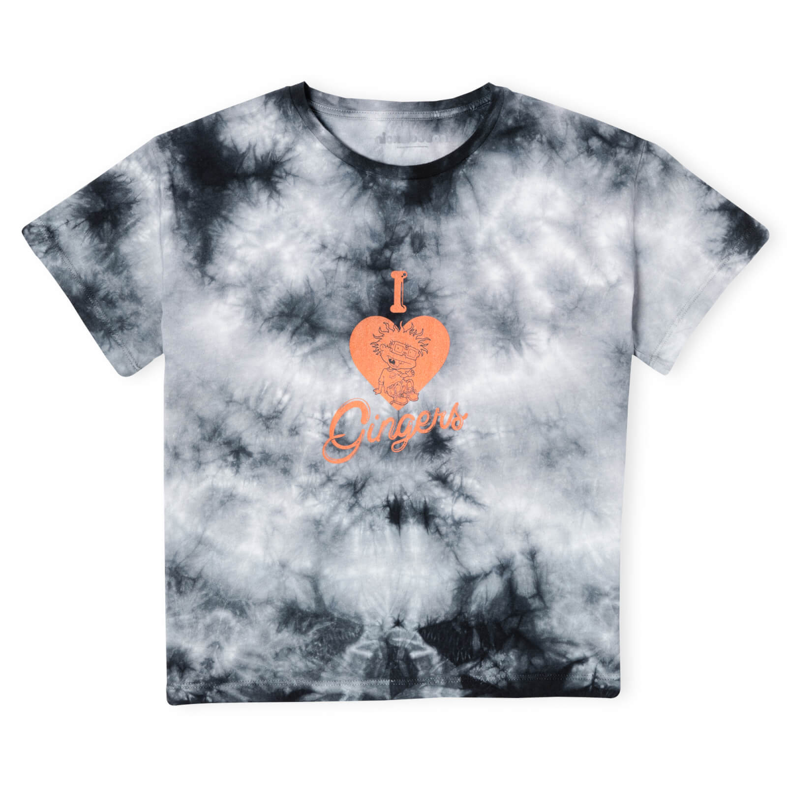 

T-Shirt Rugrats I Love Gingers Cropped - Nero Tie Dye - Donna - XL