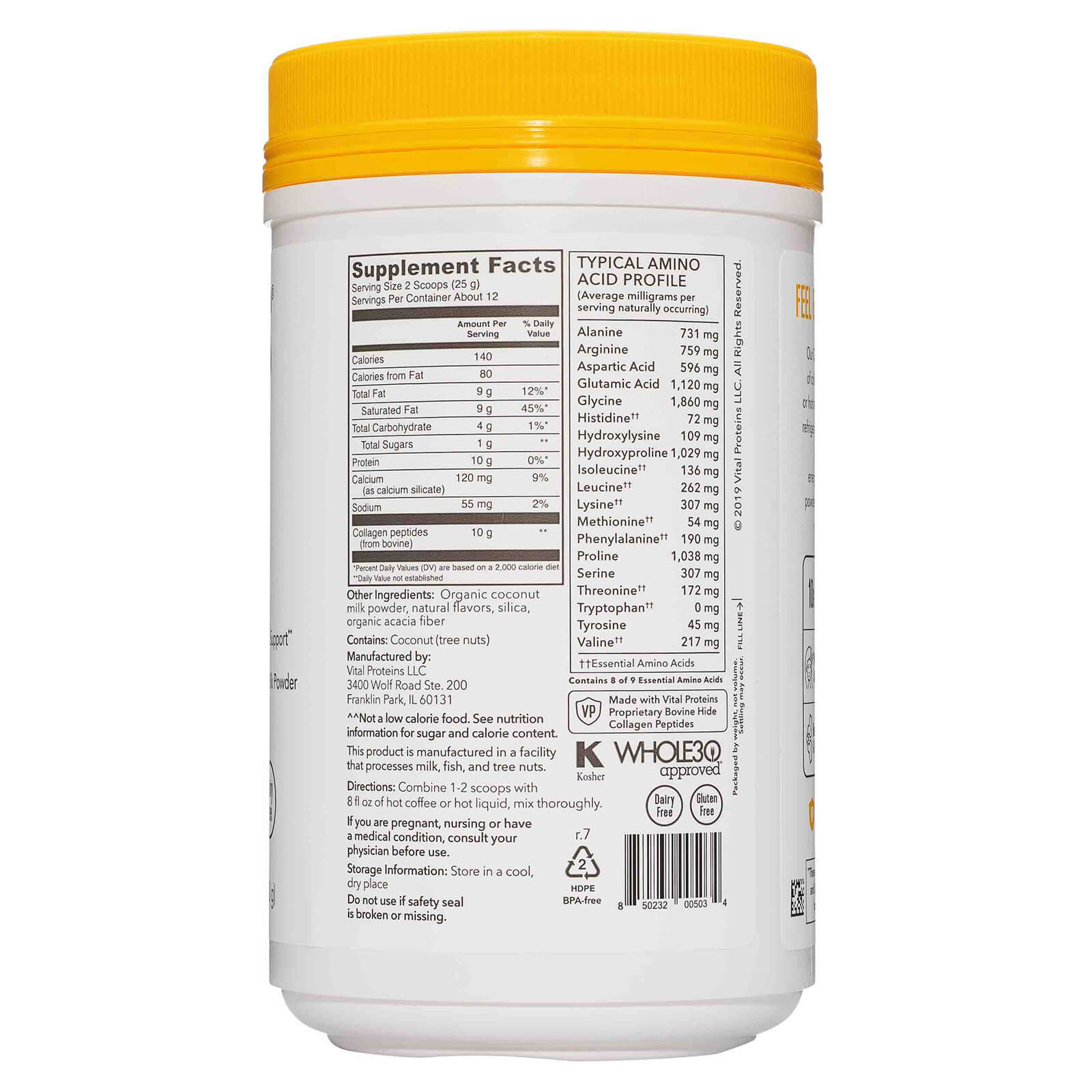 Collagen Creamer Powder - Vanilla 300g