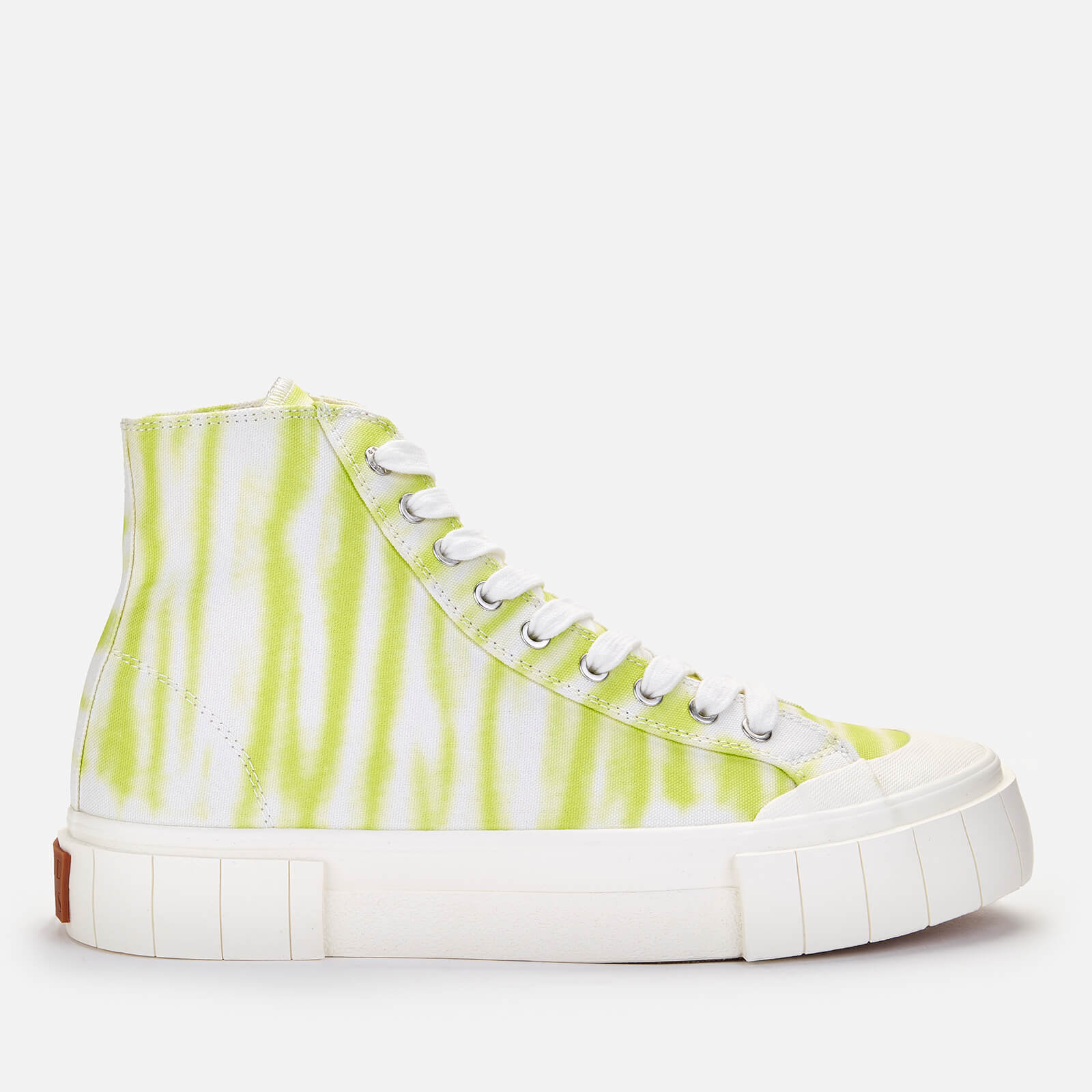 Good News Men's Ombre Palm Hi-Top Trainers - Lime - UK 8