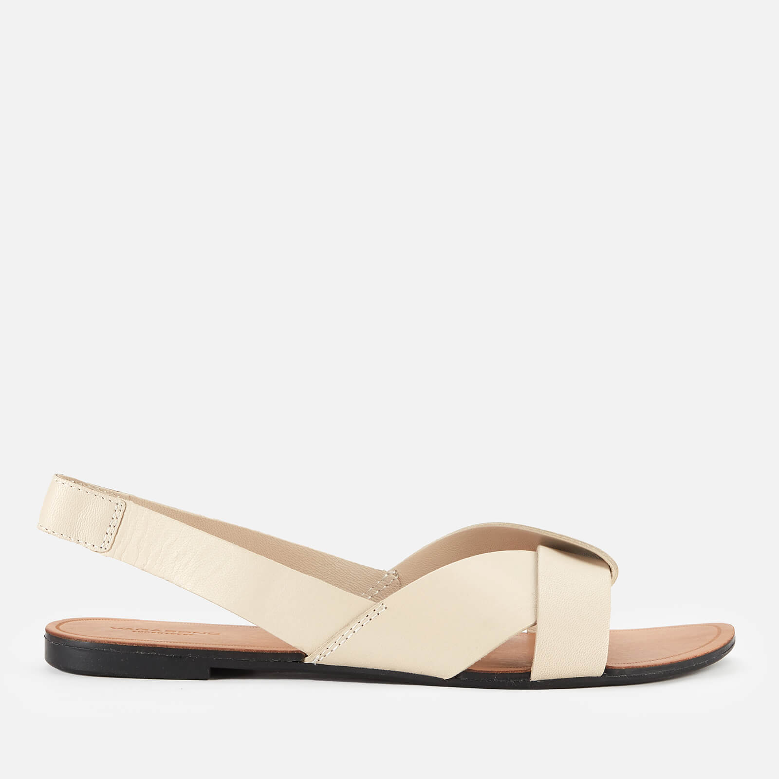 Vagabond Women's Tia Leather Flat Sandals - Off White - UK 4