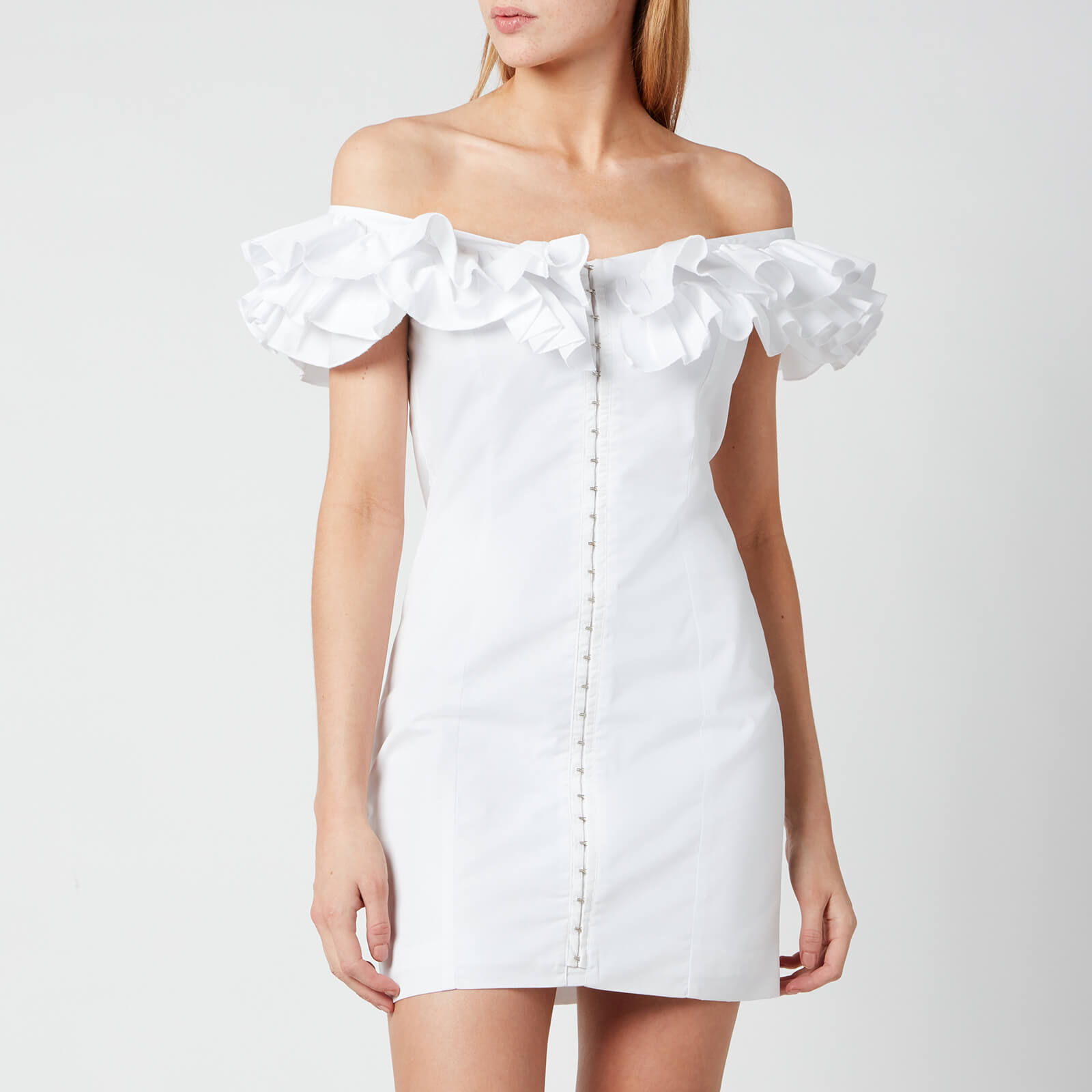 De La Vali Women's La Paz Cotton Dress - White - UK 6