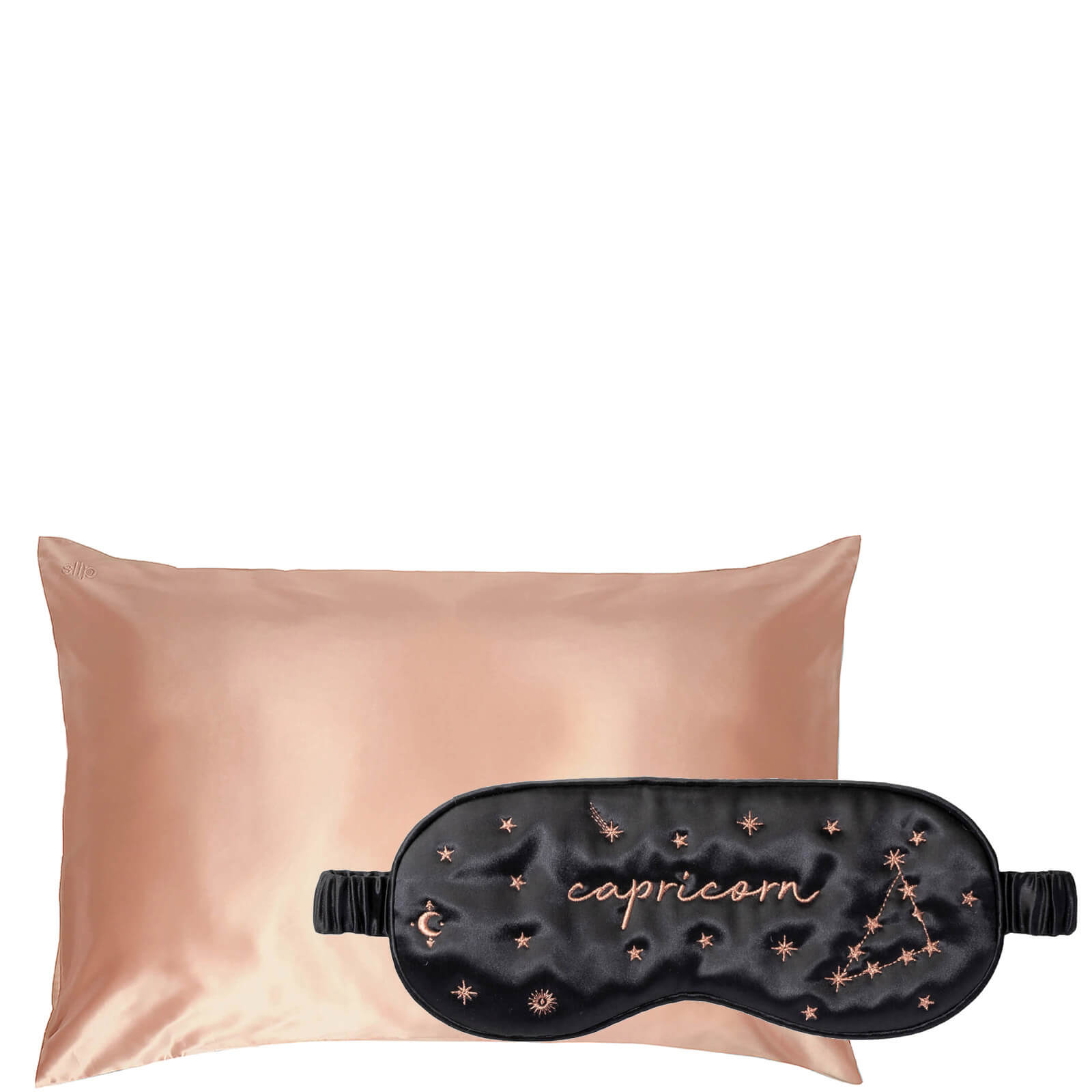 Slip Exclusive Zodiac Sleep Mask and Rose Gold Pillowcase (Various Options) - Capricorn