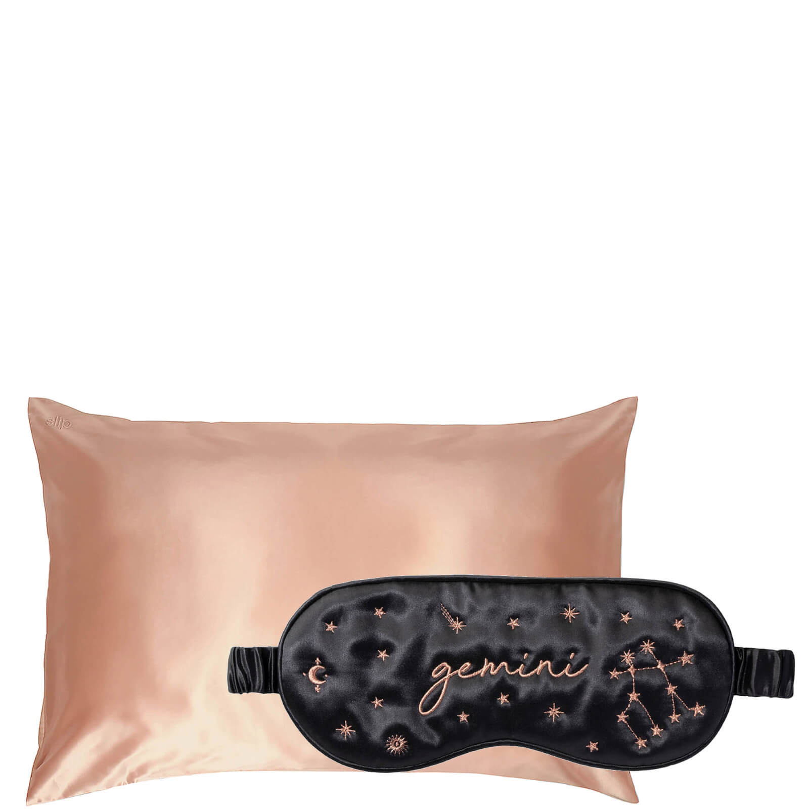 Slip Exclusive Zodiac Sleep Mask and Rose Gold Pillowcase (Various Options) - Gemini