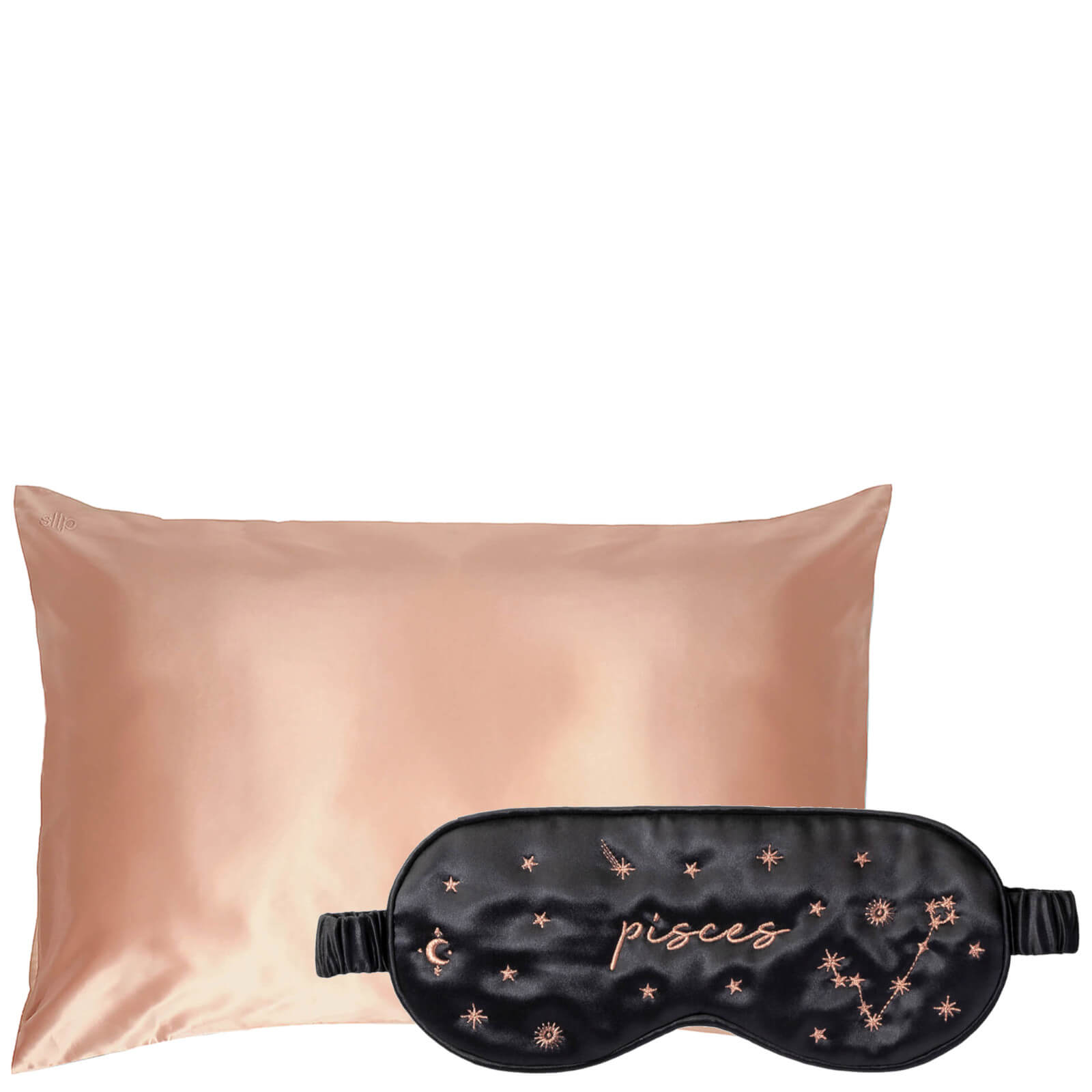 Slip Exclusive Zodiac Sleep Mask and Rose Gold Pillowcase (Various Options) - Pisces
