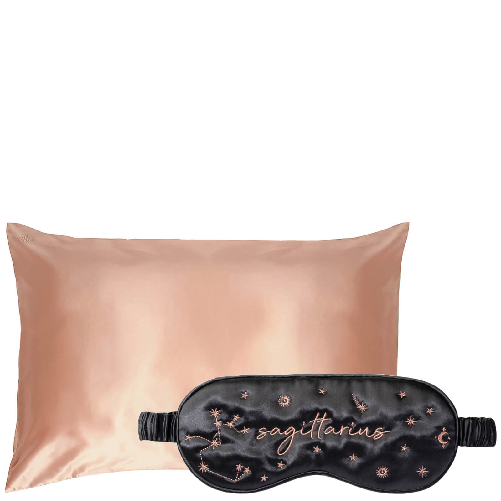 Slip Exclusive Zodiac Sleep Mask and Rose Gold Pillowcase (Various Options) - Sagittarius