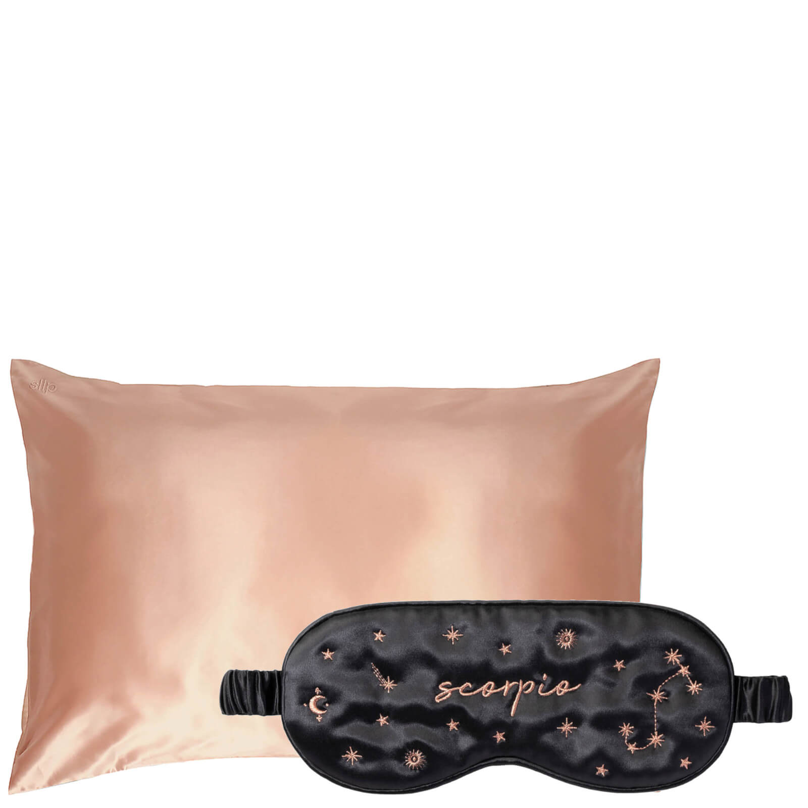 Slip Exclusive Zodiac Sleep Mask and Rose Gold Pillowcase (Various Options) - Scorpio