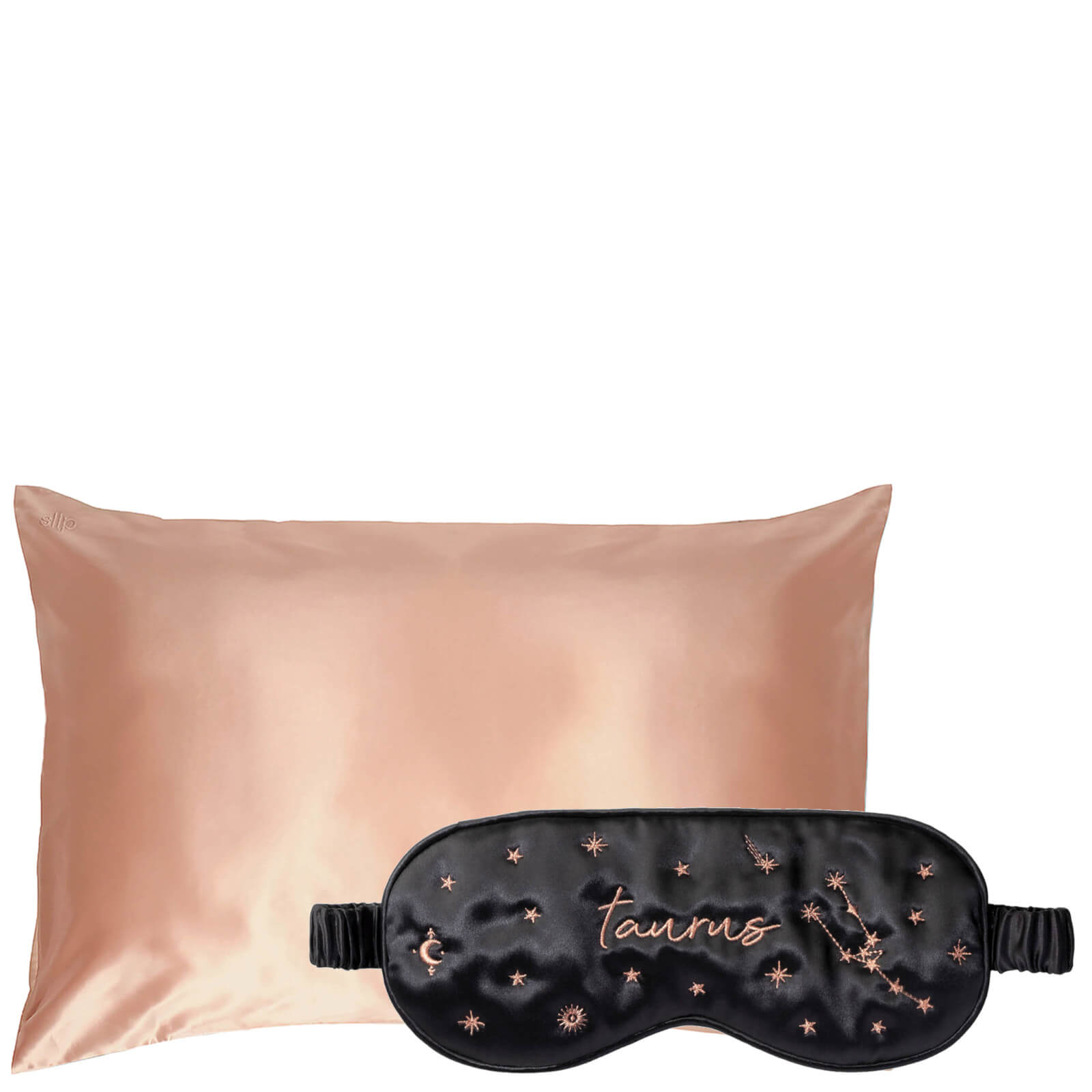 Slip Exclusive Zodiac Sleep Mask and Rose Gold Pillowcase (Various Options) - Taurus