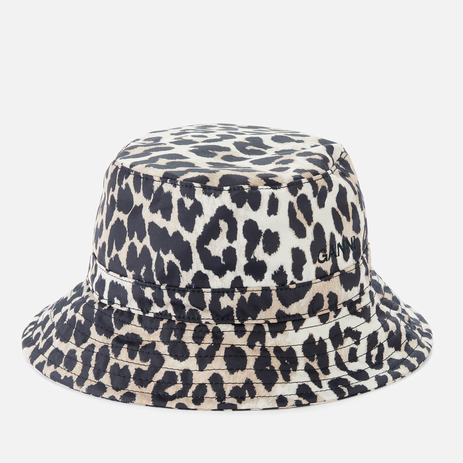 Ganni Women's Leopard Print Bucket Hat - Multi - XS/S