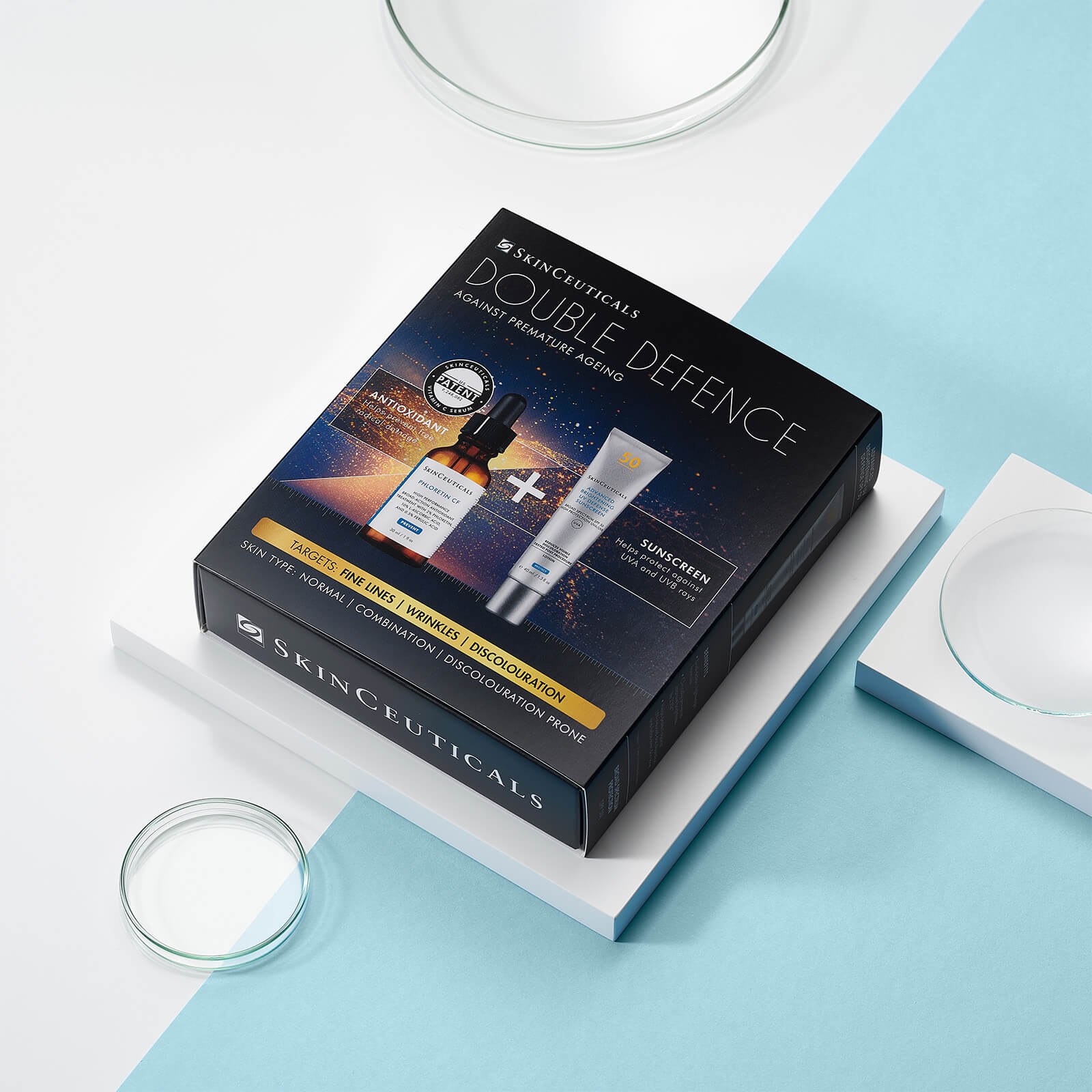 Thumbnail - SkinCeuticals Double Defence Phloretin CF Kit für zu Verfärbungen neigendes Mischhaut