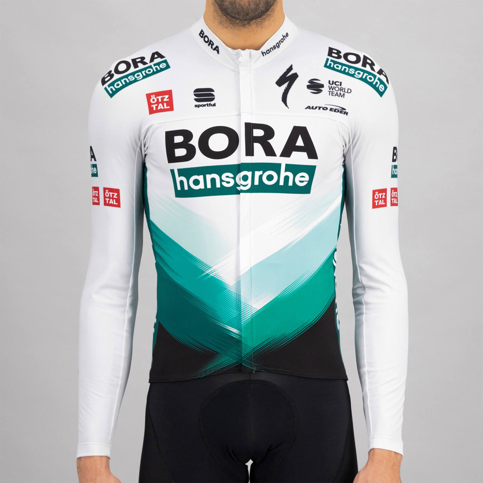 Sportful Bora Hansgrohe Thermal Long Sleeve Jersey - M