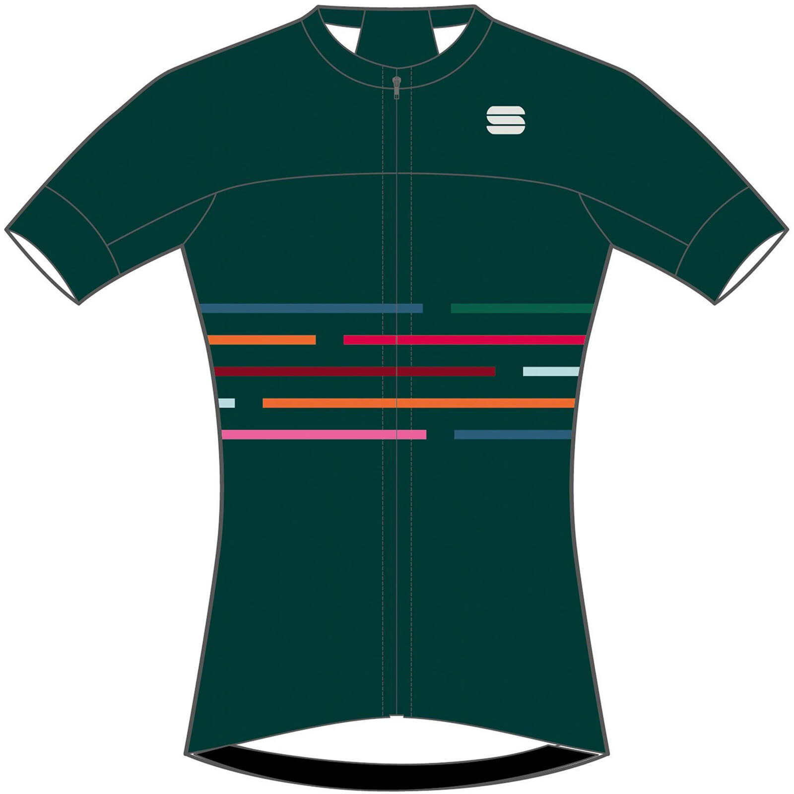 Sportful Women's Vélodrome Short Sleeve Jersey - L - Sea Moss