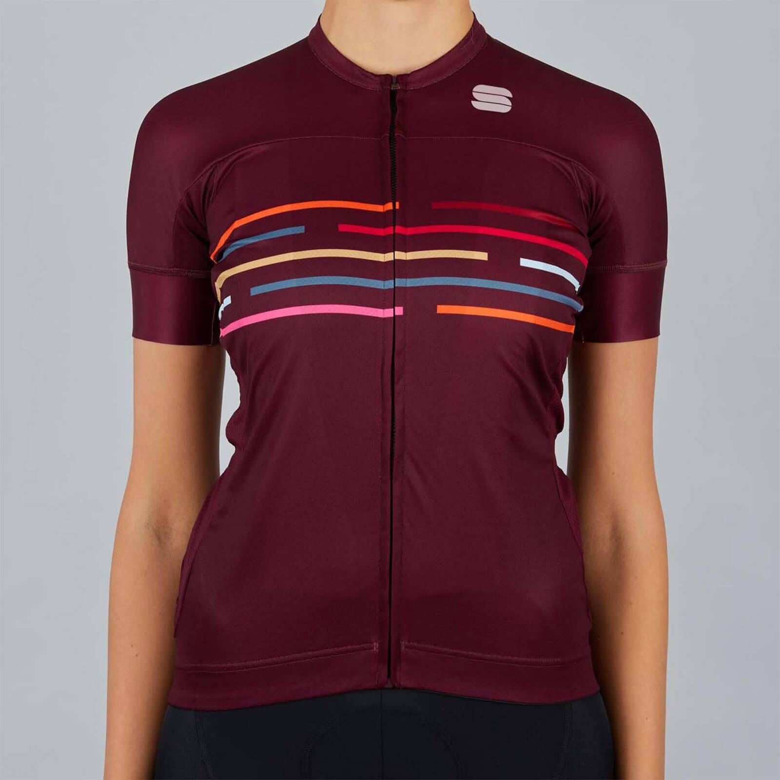 Sportful Women's Vélodrome Short Sleeve Jersey - S - Red Wine