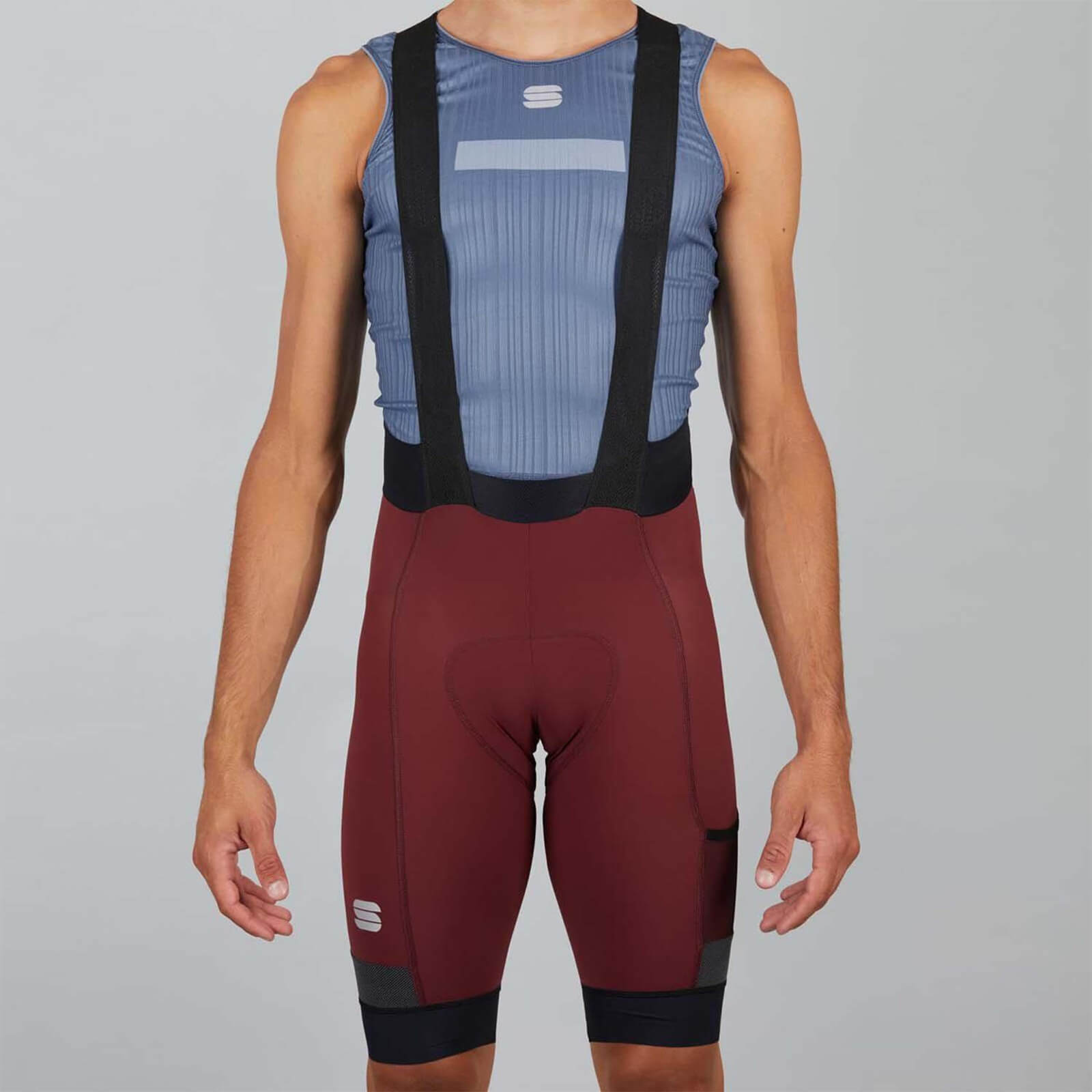 Sportful SuperGiara Bib Shorts - XXL - Red Wine