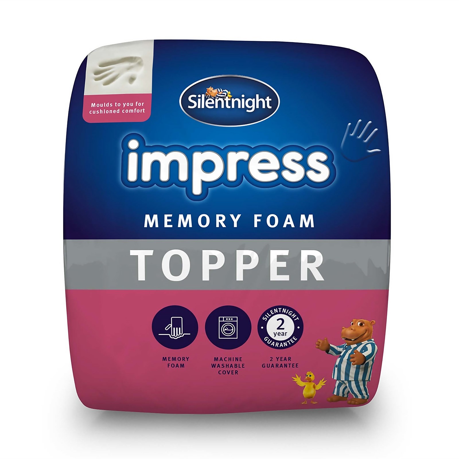 Silentnight Impress 2.5cm Memory Foam Mattress Topper - Double